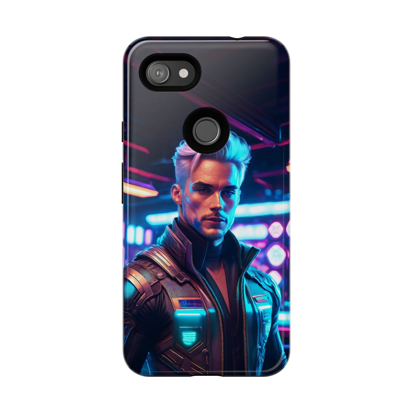 Futuristic Cyberpunk Male Cell Phone Case 008