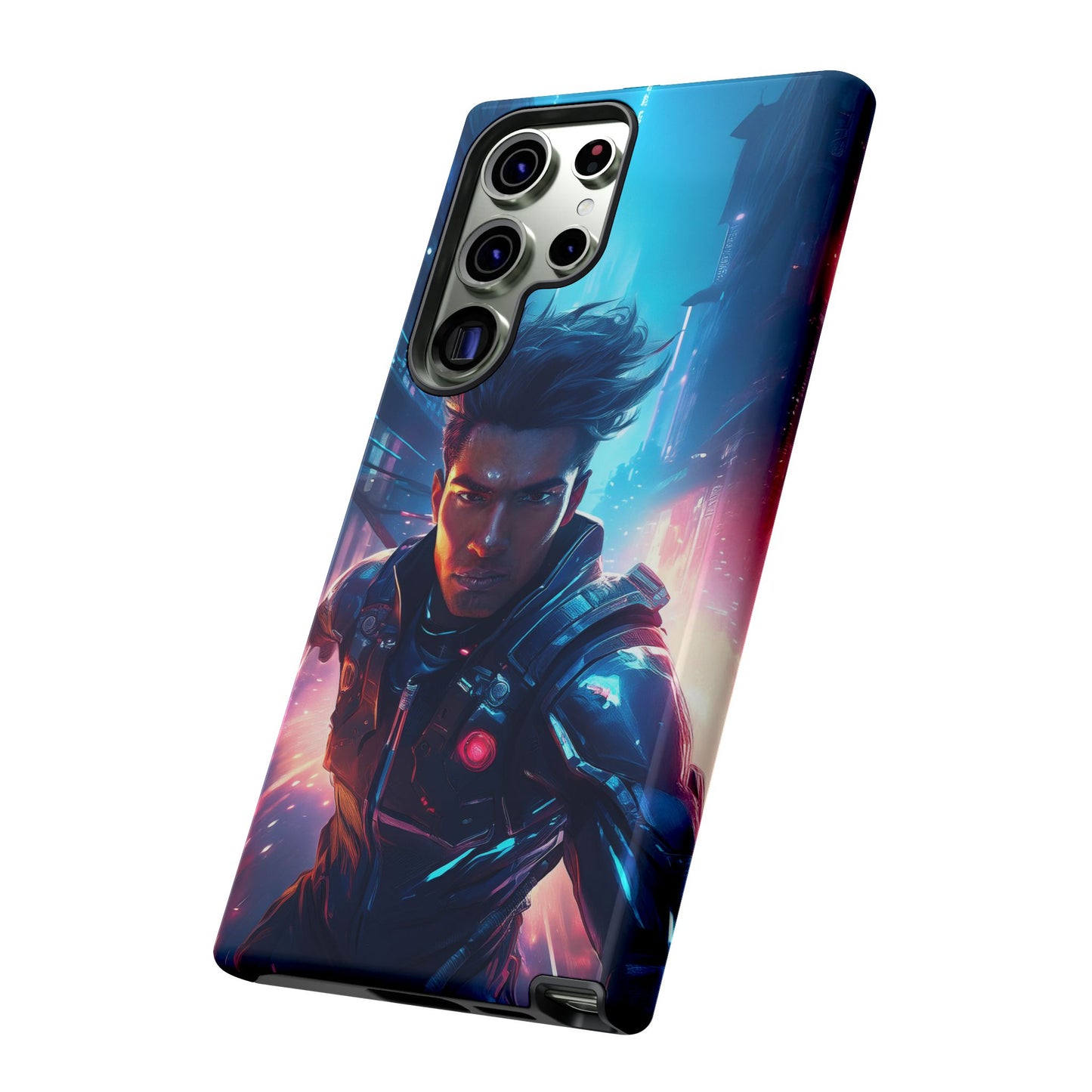 Futuristic Cyberpunk Male Cell Phone Case 017