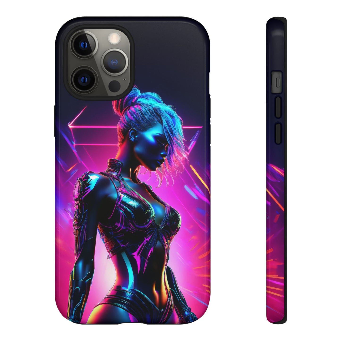 Futuristic Cyberpunk Female Cell Phone Case 017