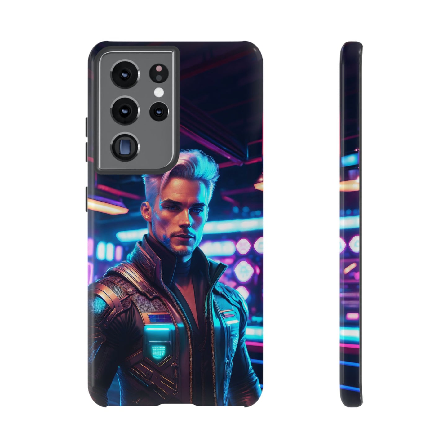 Futuristic Cyberpunk Male Cell Phone Case 008