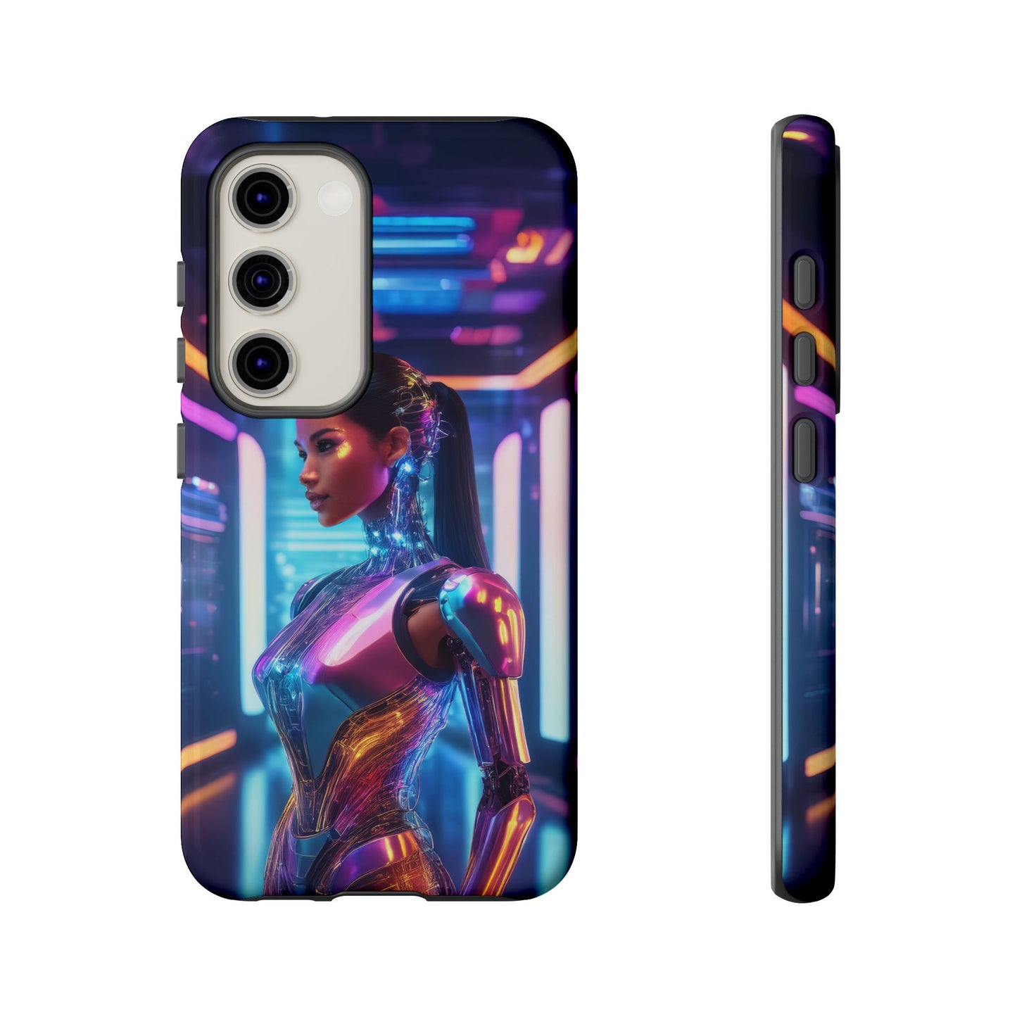 Futuristic Human Android Hybrid Cell Phone Case 016