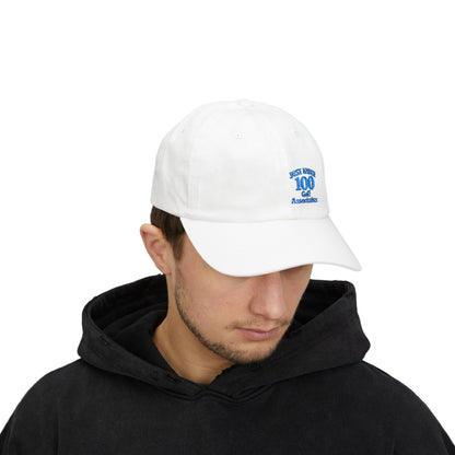 Just Under 100 Golf Classic Dad Hat – Embroidered Funny Golf Hat for Weekend Golfers and Casual Fairway Vibes. Blue Letters