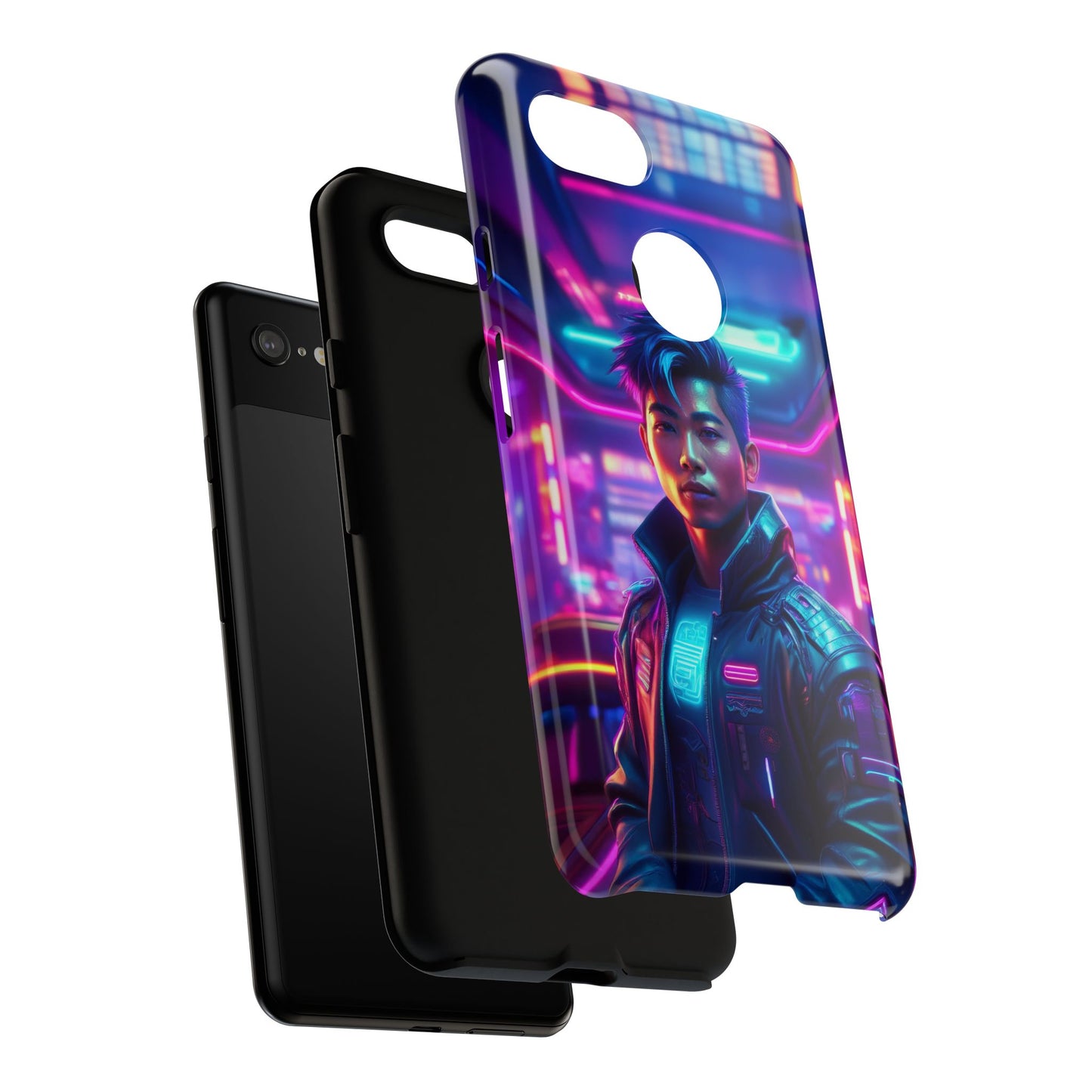 Futuristic Cyberpunk Male Cell Phone Case 012