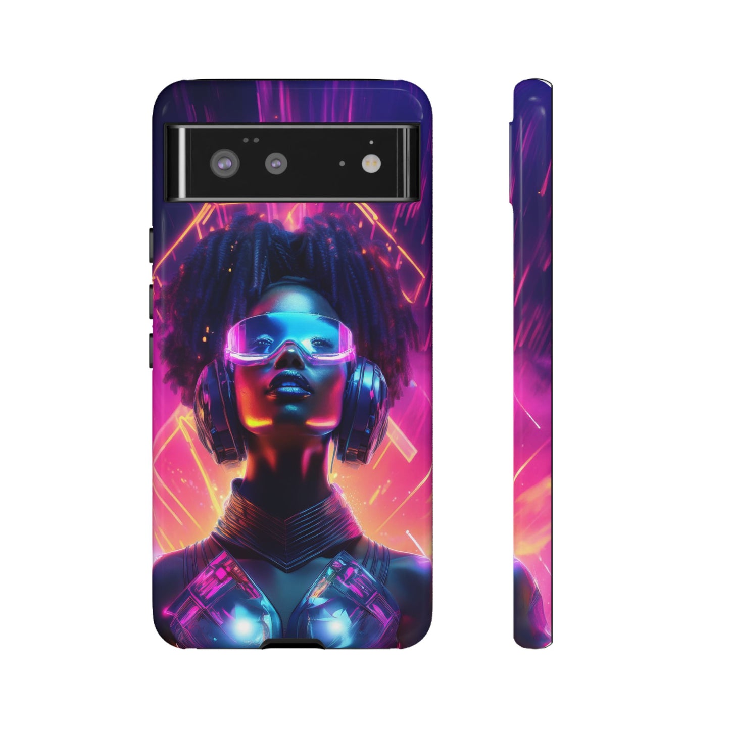 Futuristic Cyberpunk Female Cell Phone Case 030