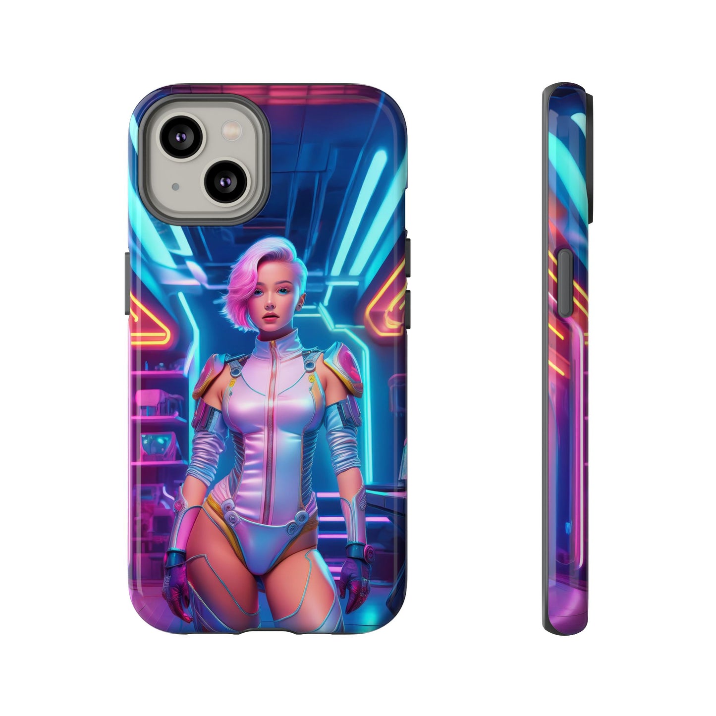 Futuristic Cyberpunk Female Cell Phone Case 002