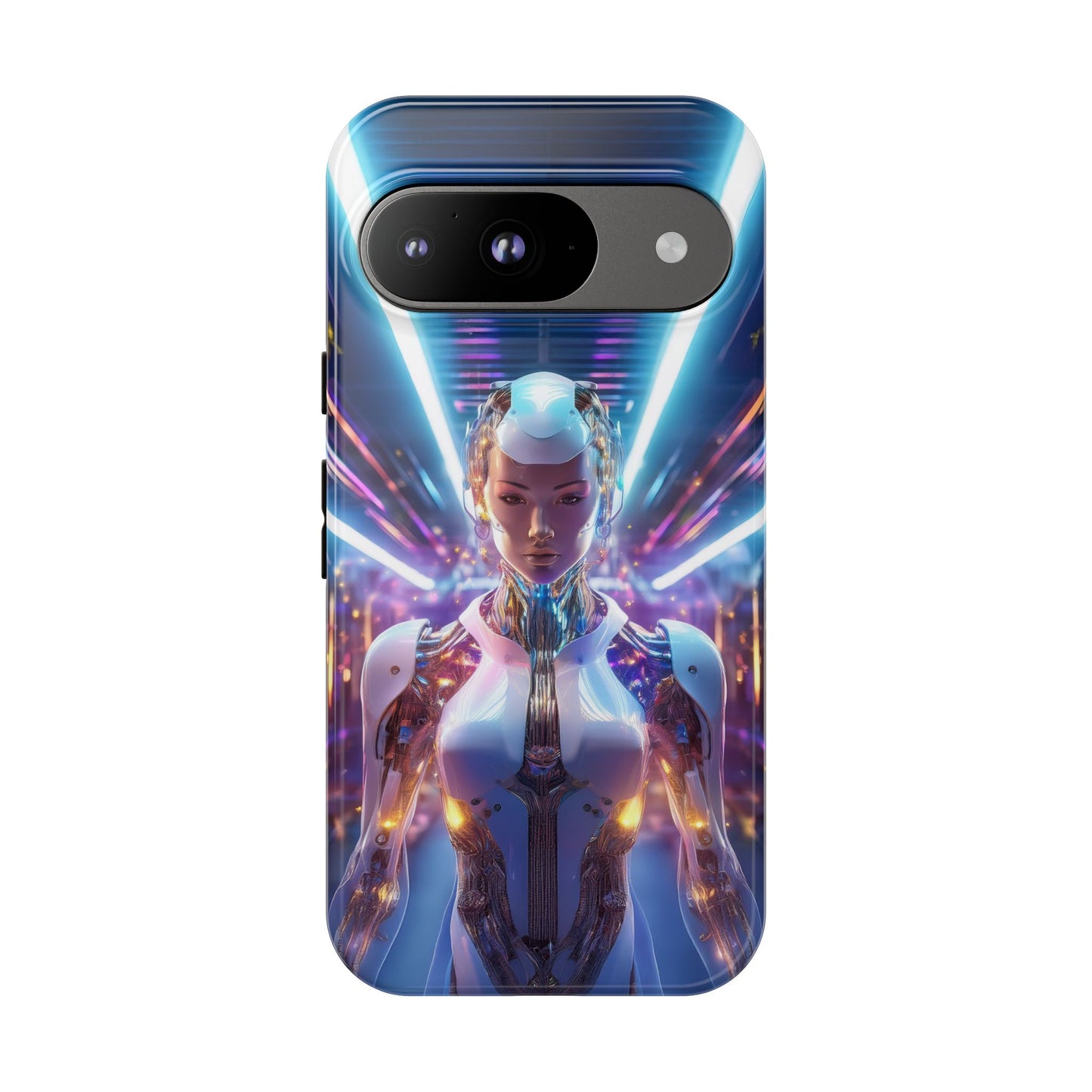 Futuristic Human Android Hybrid Cell Phone Case 007