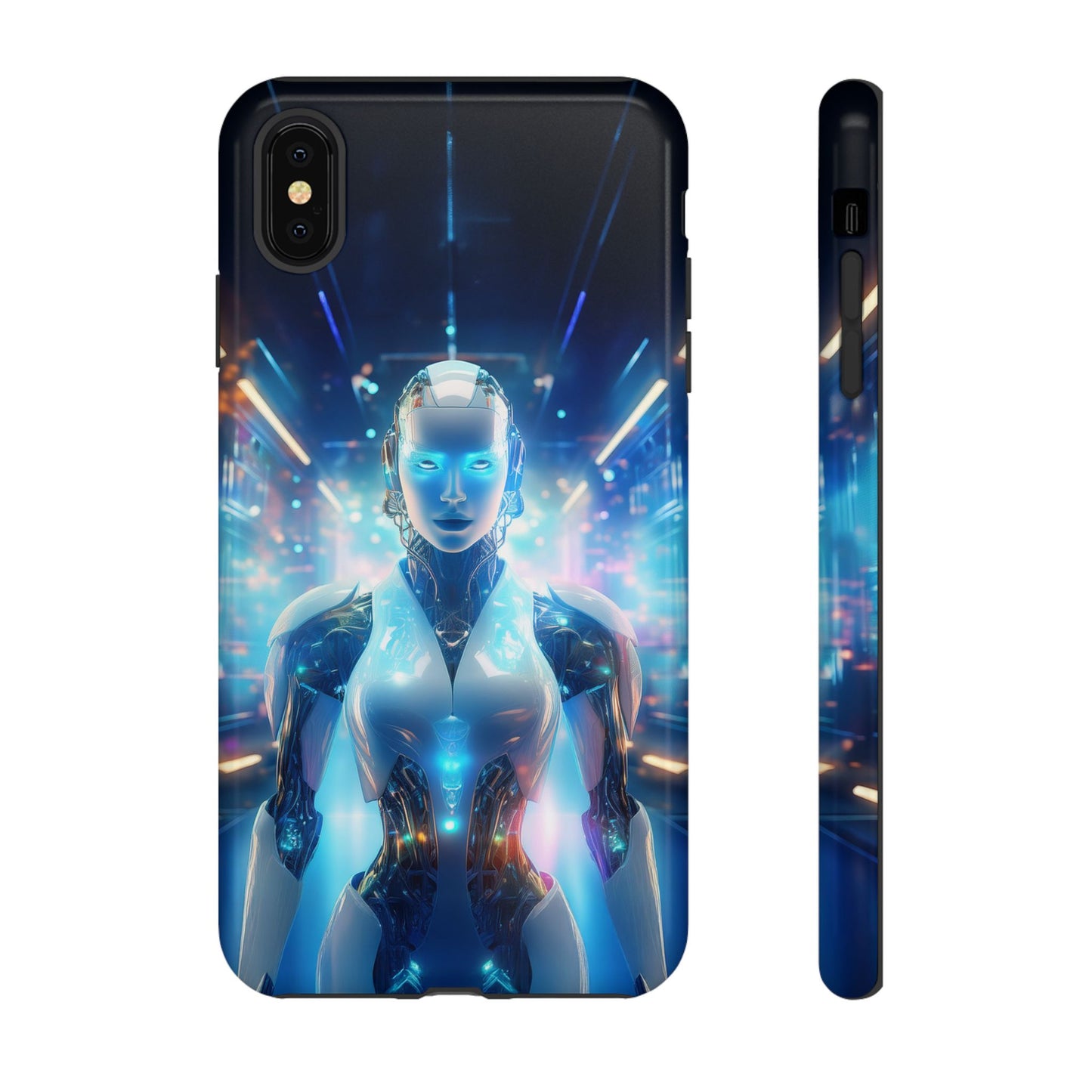 Futuristic Human Android Hybrid Cell Phone Case 012