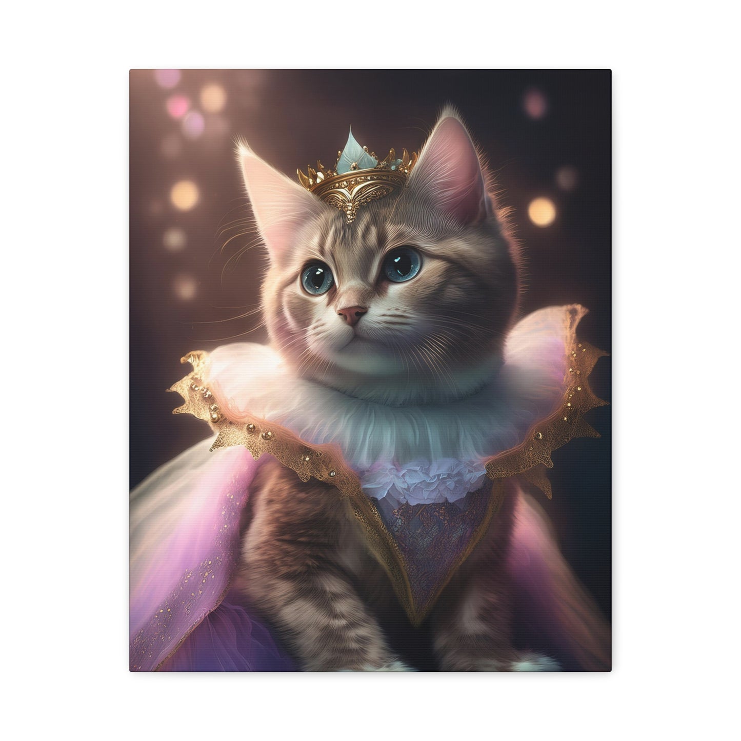 Meowgical Fairy Purrincess Canvas Art | Stretched Matte Wall Decor 002