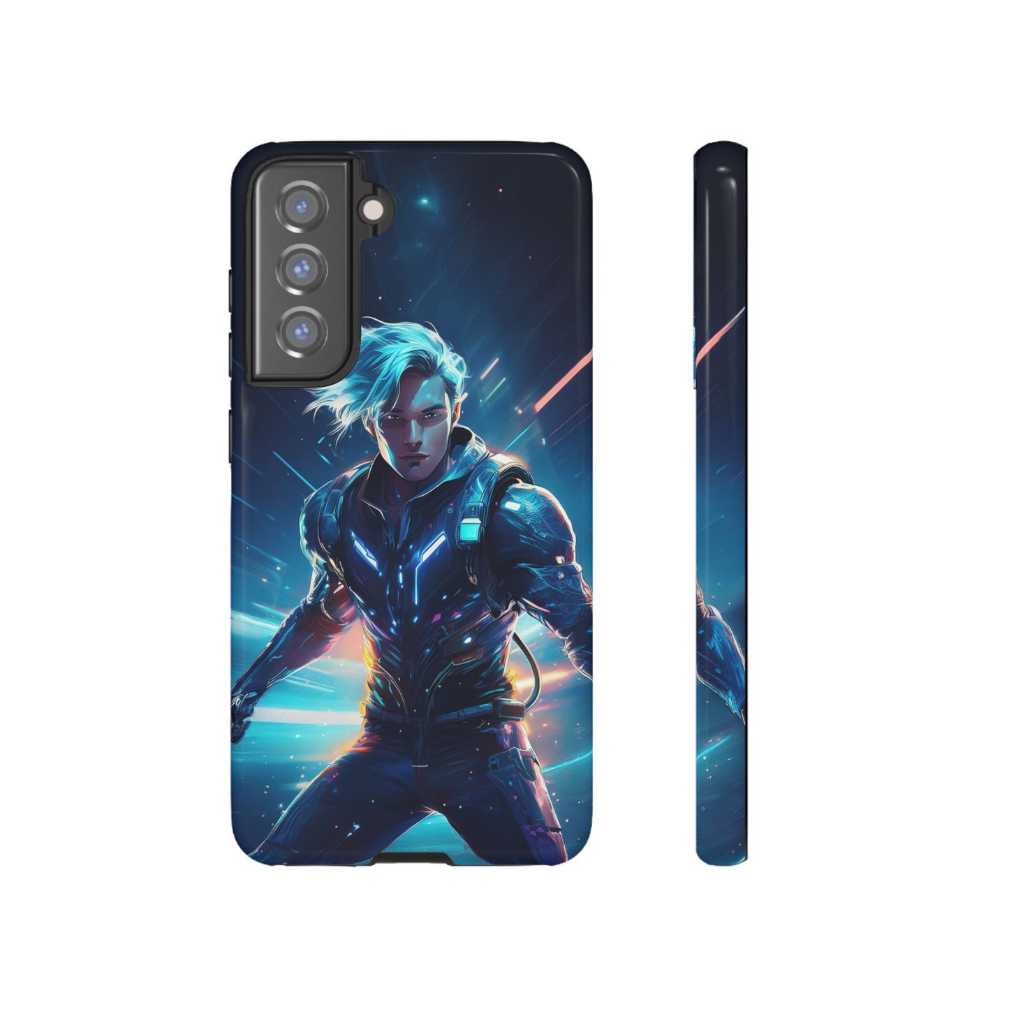 Futuristic Cyberpunk Male Cell Phone Case 024