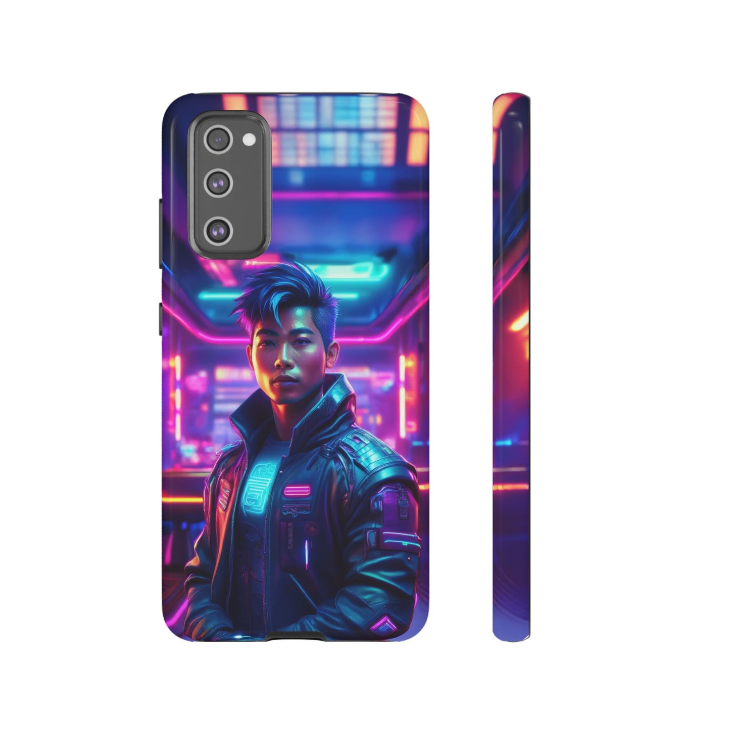 Futuristic Cyberpunk Male Cell Phone Case 012