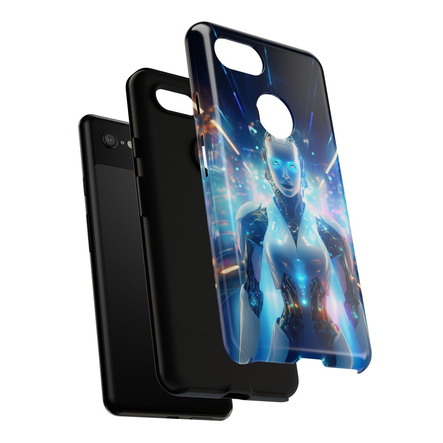 Futuristic Human Android Hybrid Cell Phone Case 012