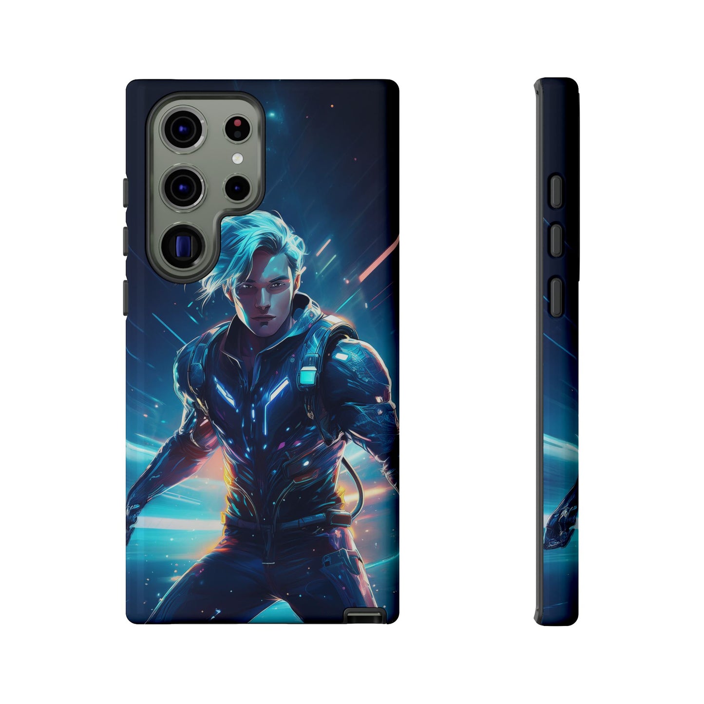 Futuristic Cyberpunk Male Cell Phone Case 024