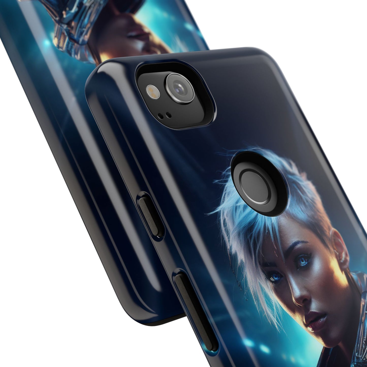 Futuristic Cyberpunk Female Cell Phone Case 027