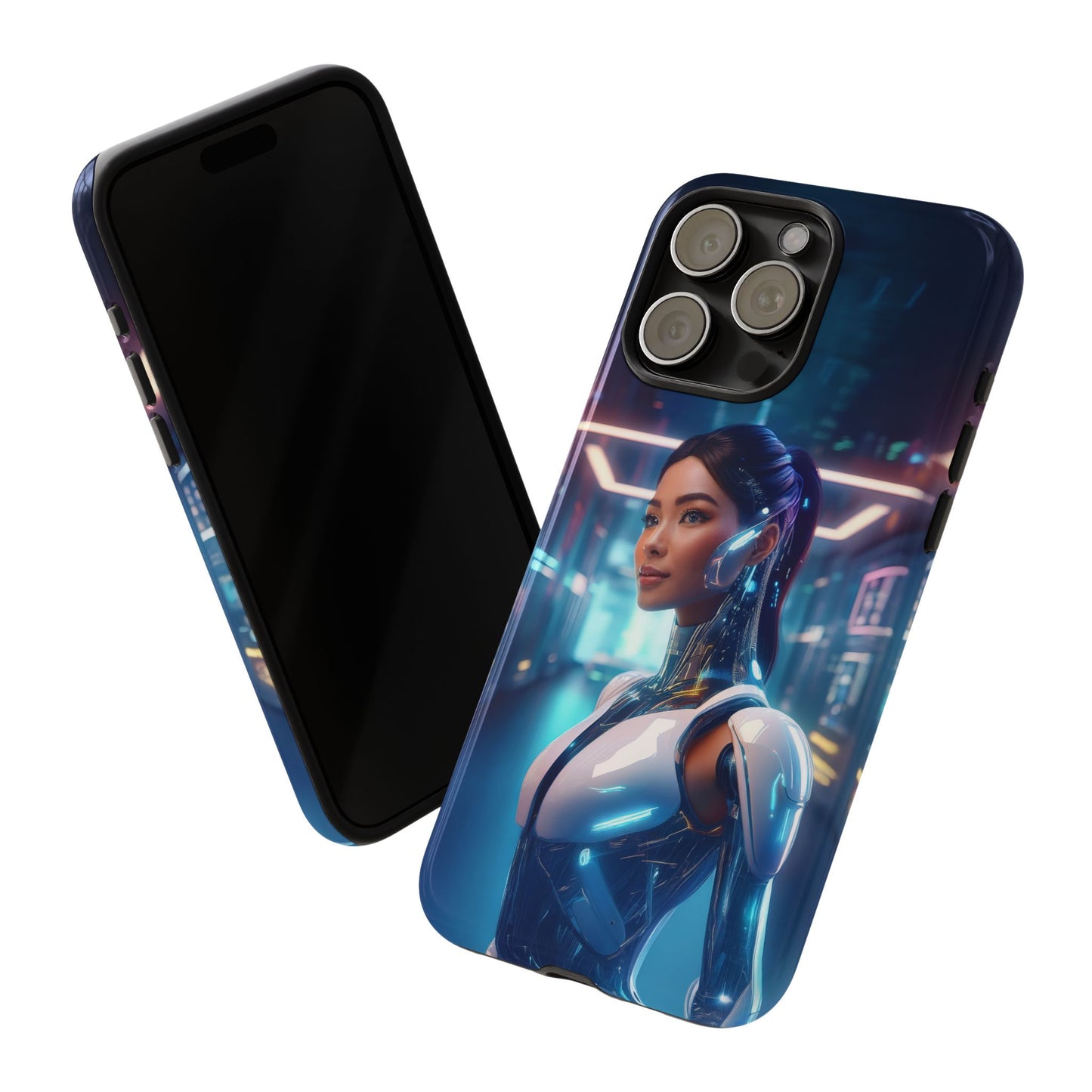 Futuristic Human Android Hybrid Cell Phone Case 005