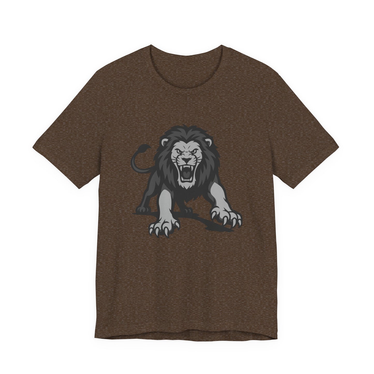 Roaring Lion Graphic Tee Dark Theme – Fierce Predator Design for Bold Style