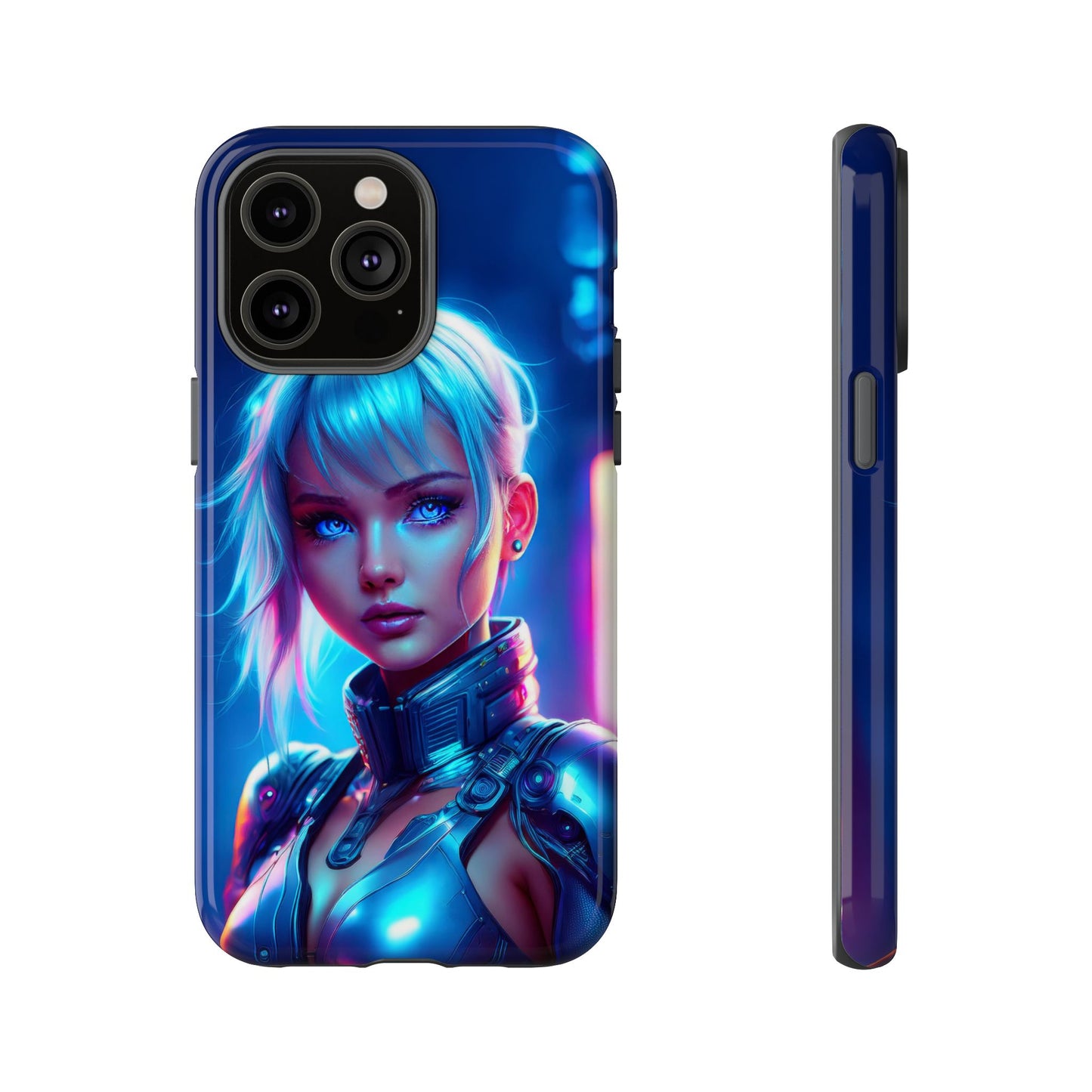 Futuristic Cyberpunk Female Cell Phone Case 013