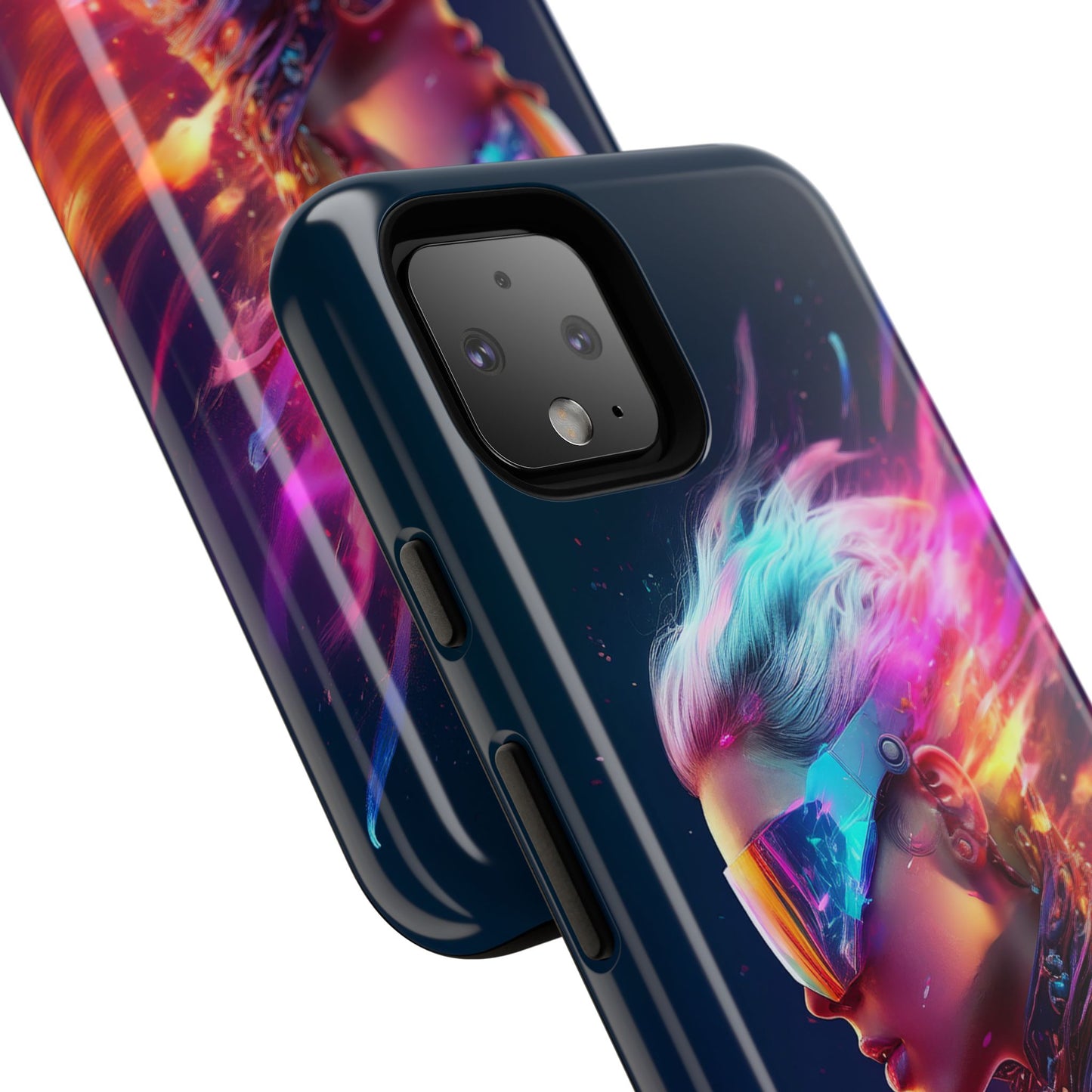 Futuristic Cyberpunk Female Cell Phone Case 025