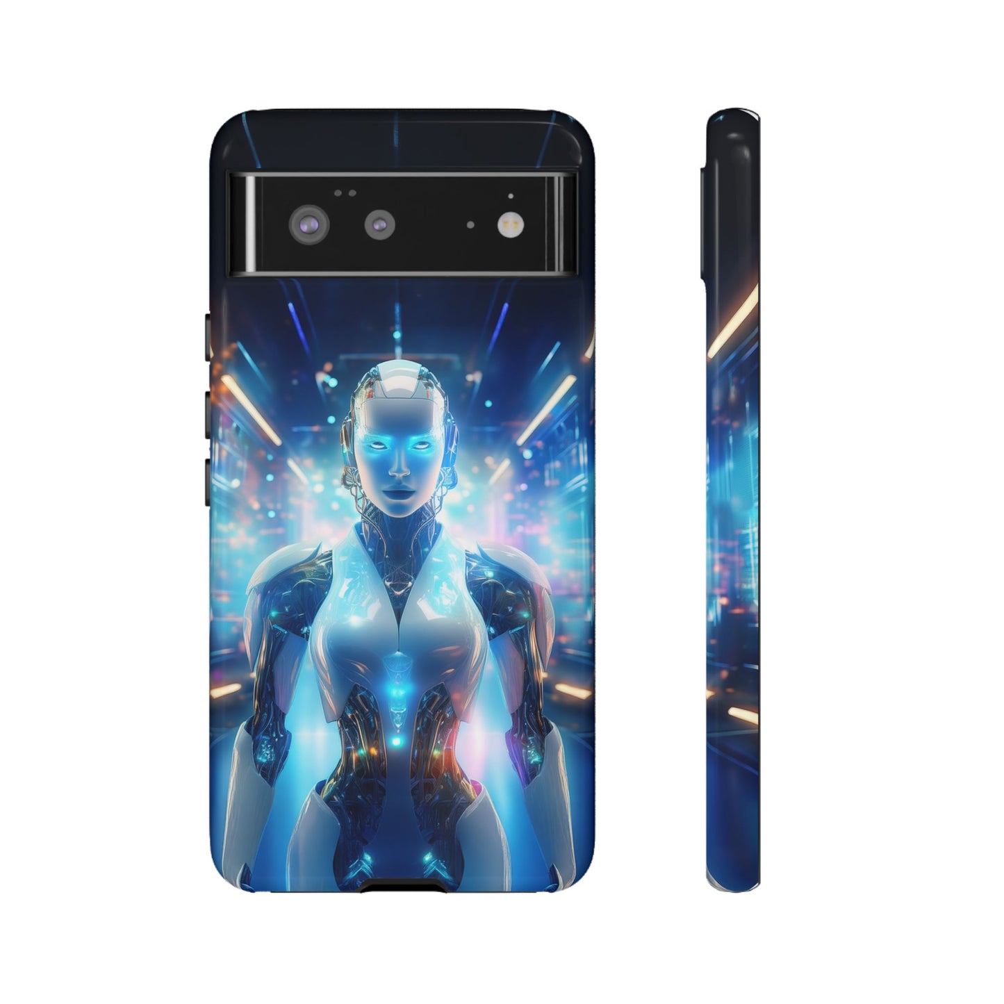 Futuristic Human Android Hybrid Cell Phone Case 012