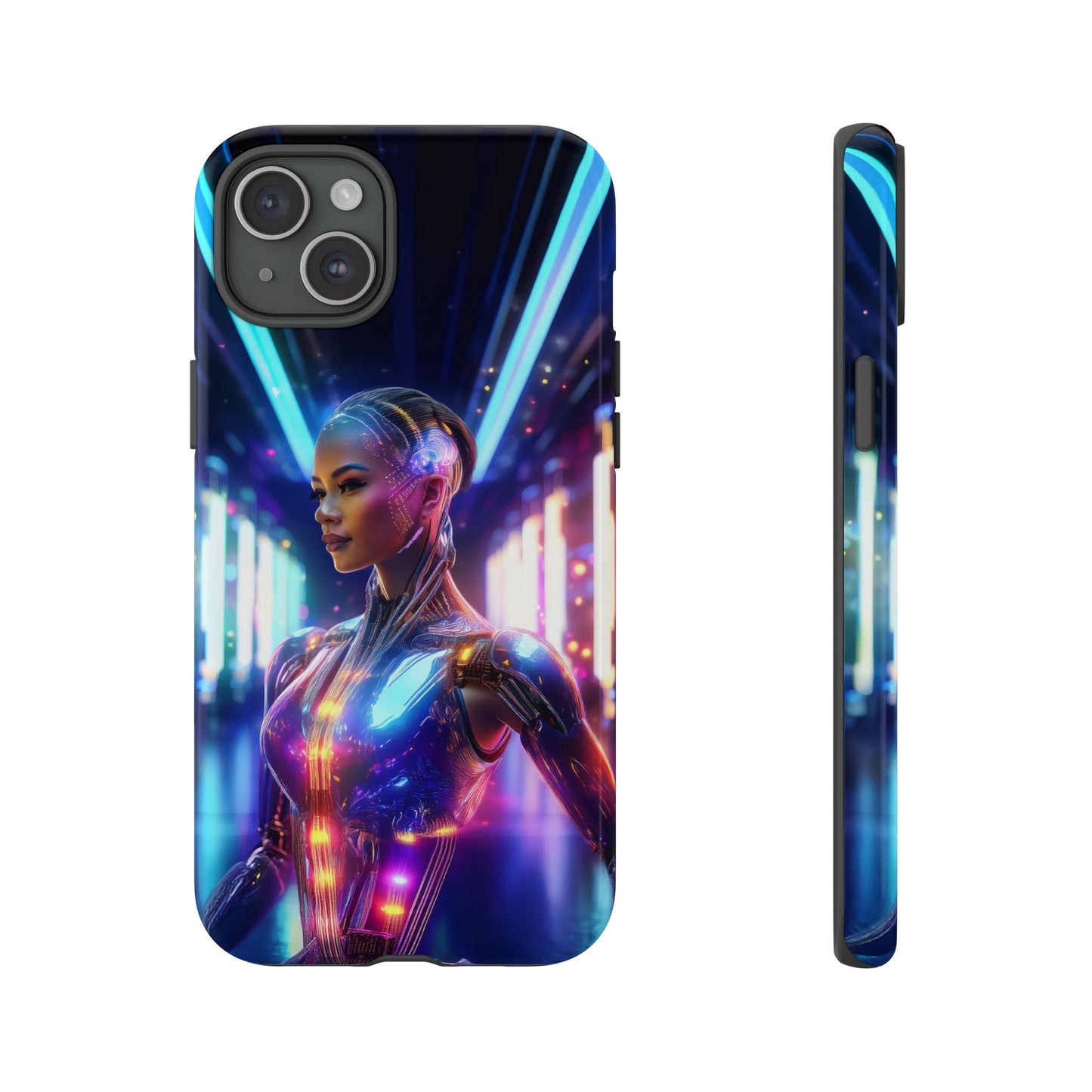 Futuristic Human Android Hybrid Cell Phone Case 010