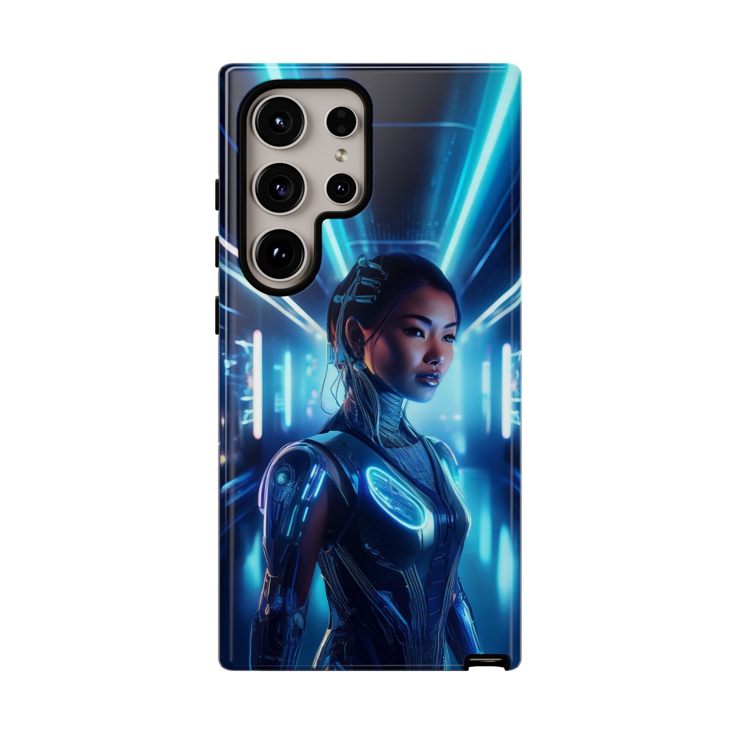 Futuristic Human Android Hybrid Cell Phone Case 004