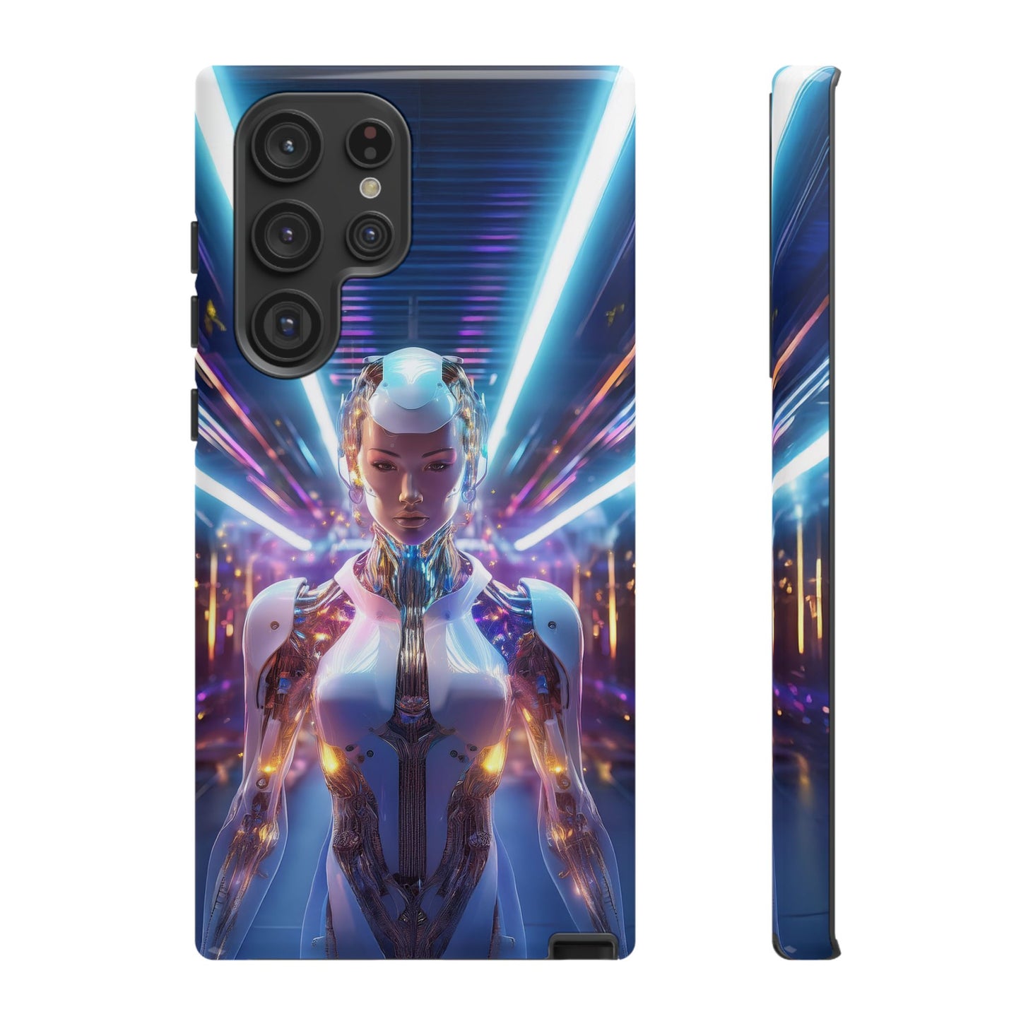 Futuristic Human Android Hybrid Cell Phone Case 007