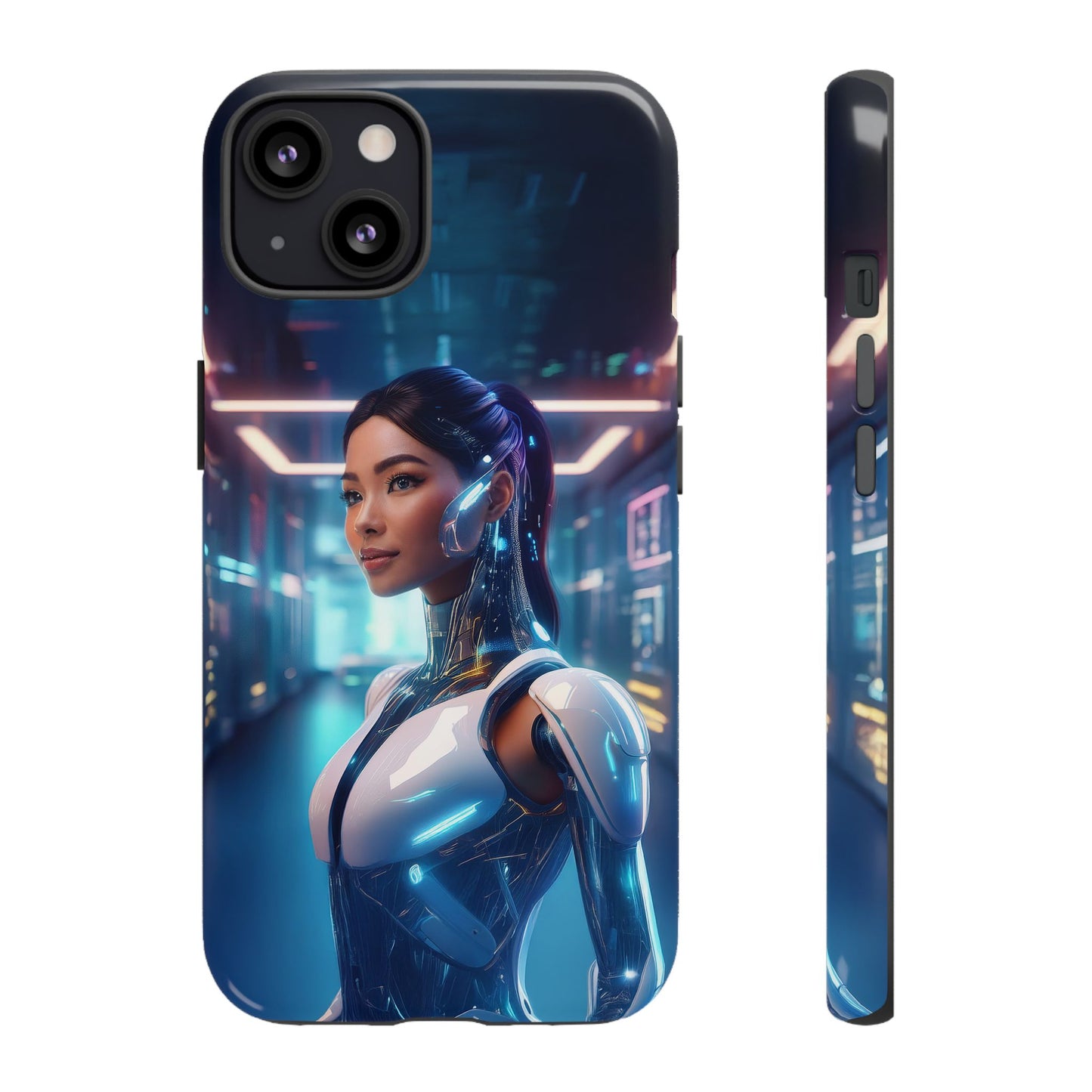 Futuristic Human Android Hybrid Cell Phone Case 005