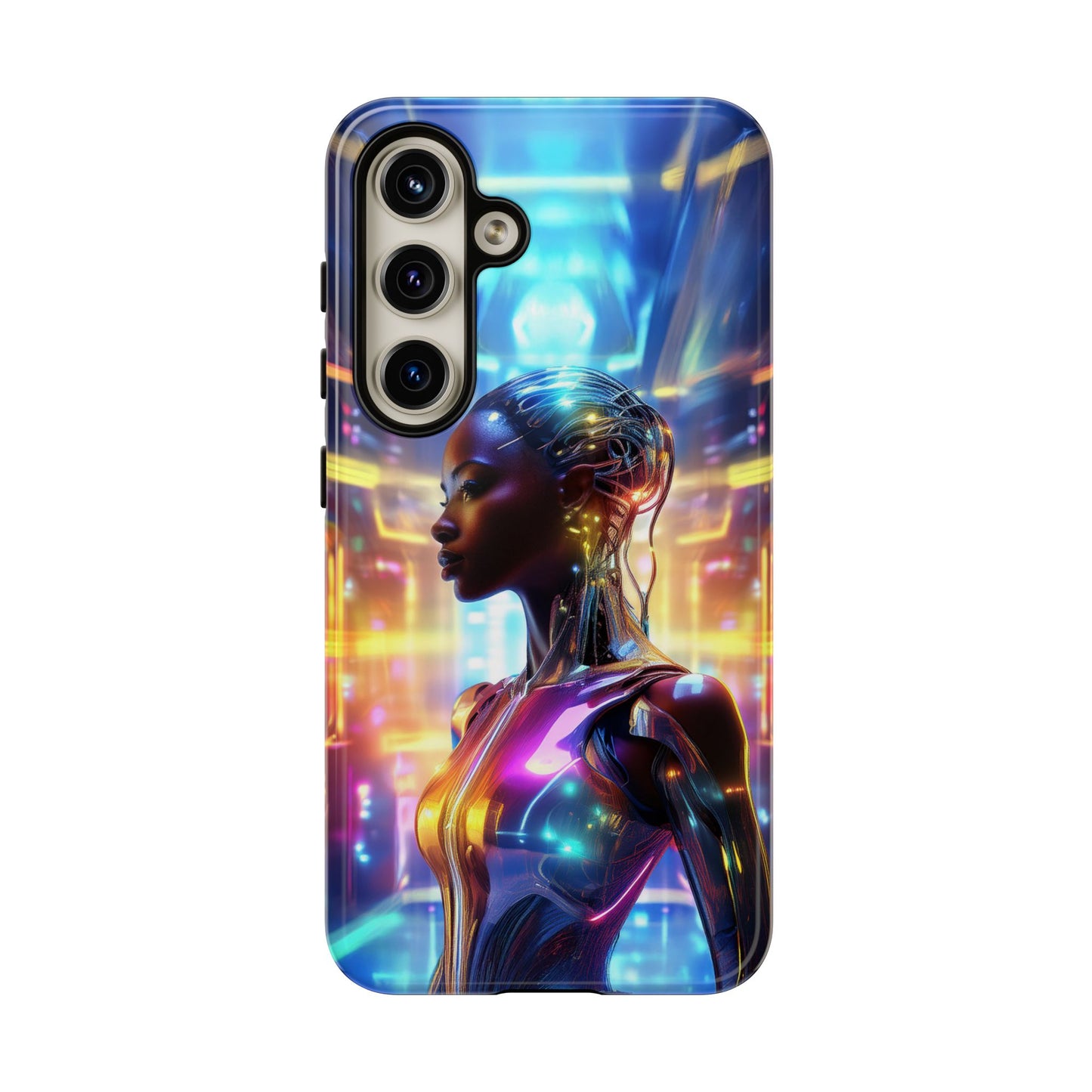 Futuristic Human Android Hybrid Cell Phone Case 011