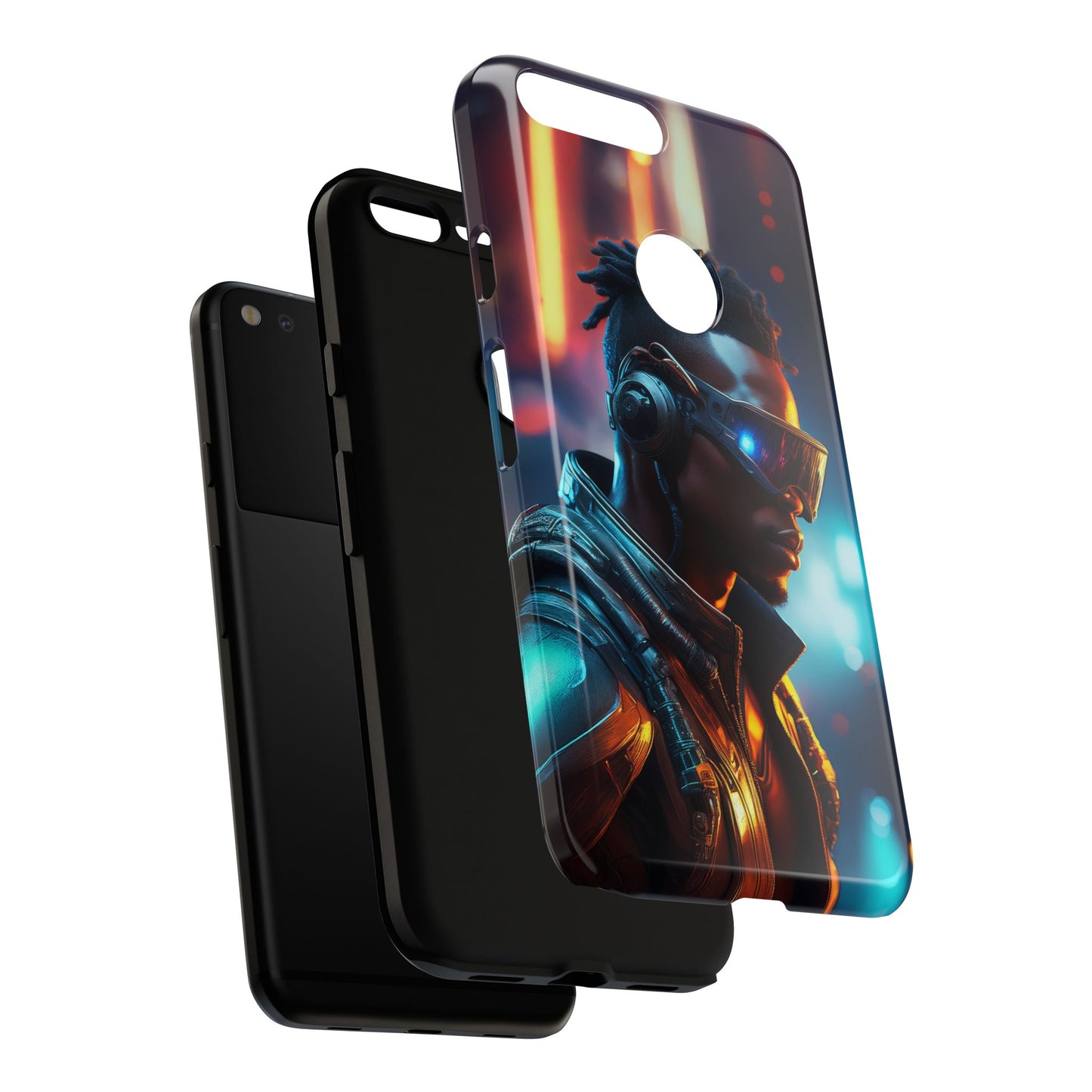 Futuristic Cyberpunk Male Cell Phone Case 016