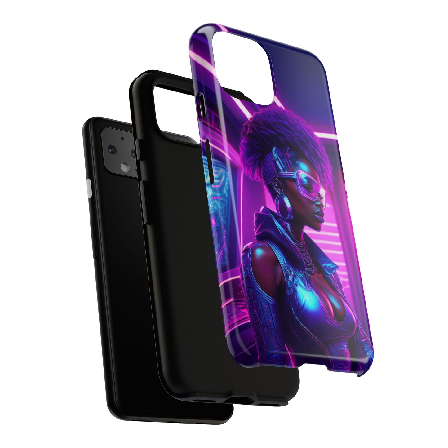 Futuristic Cyberpunk Female Cell Phone Case 004