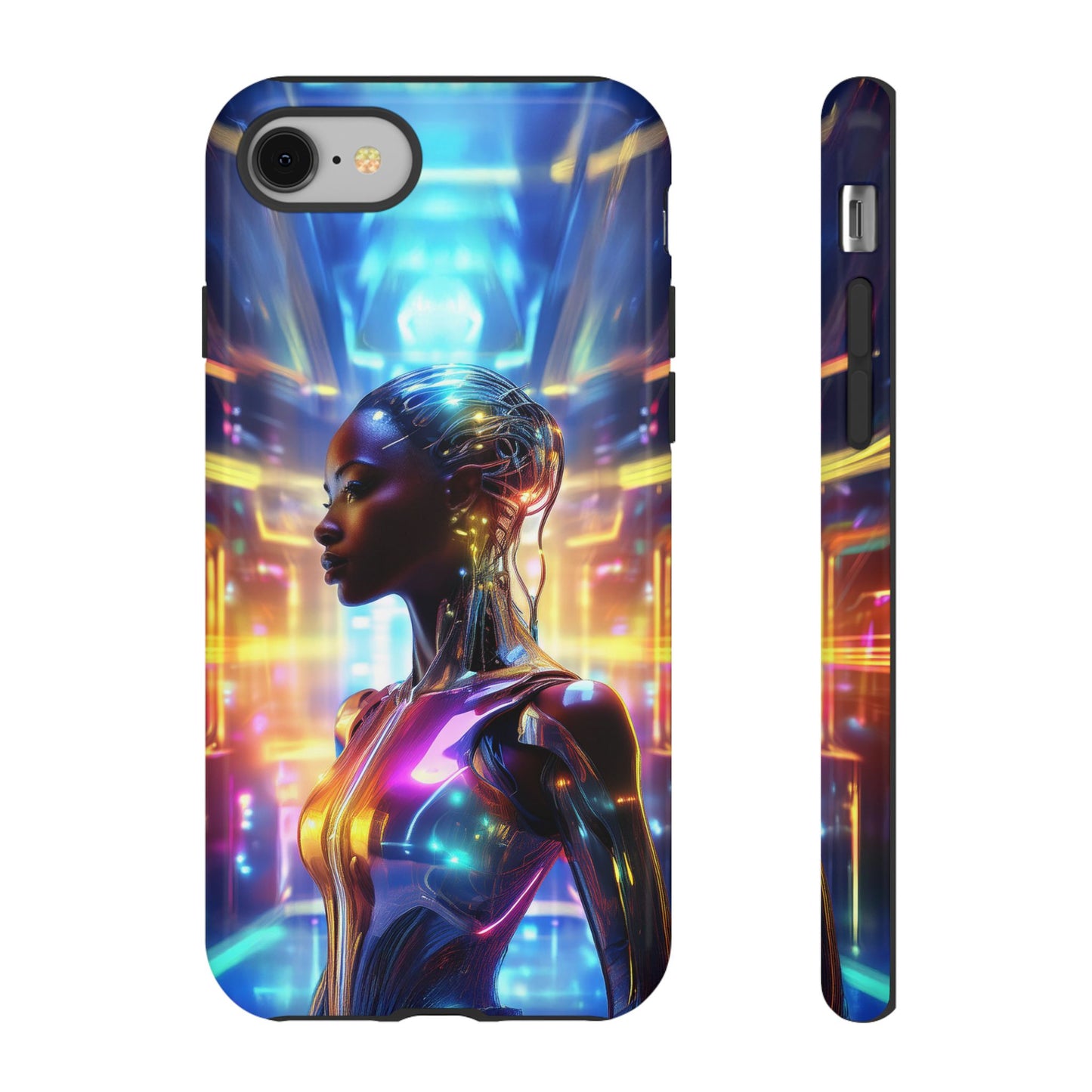 Futuristic Human Android Hybrid Cell Phone Case 011