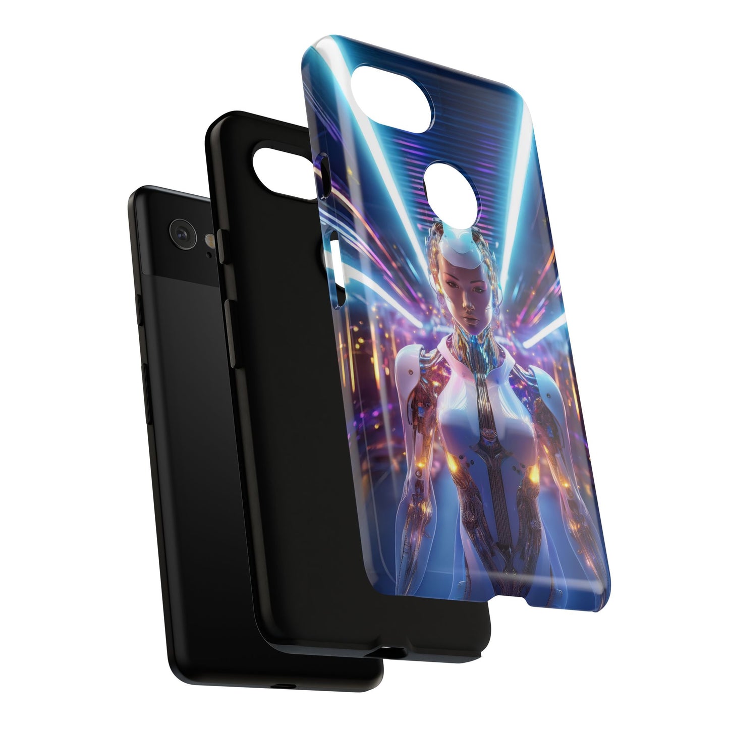 Futuristic Human Android Hybrid Cell Phone Case 007