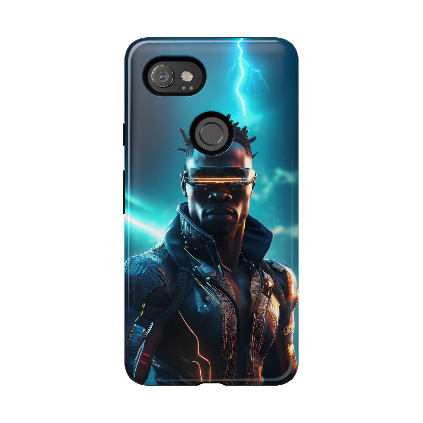 Futuristic Cyberpunk Male Cell Phone Case 014