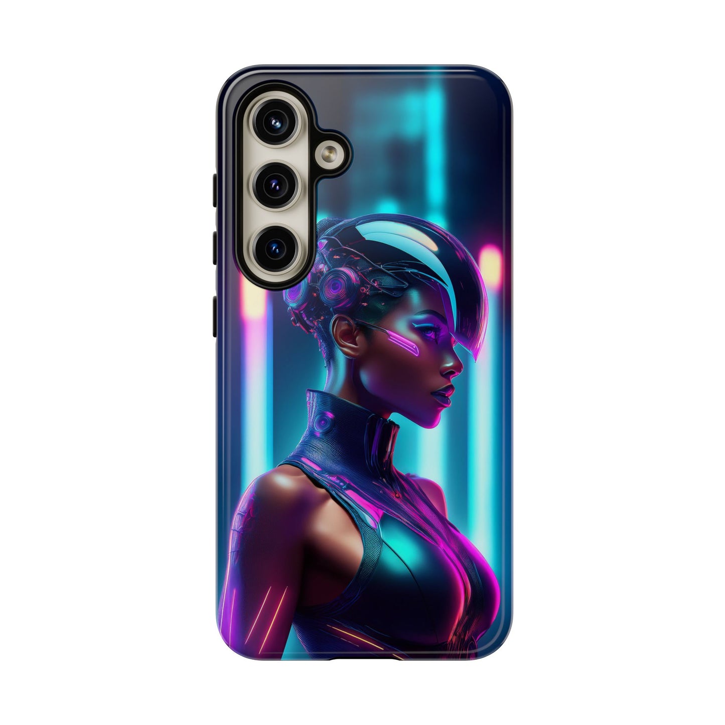 Futuristic Cyberpunk Female Cell Phone Case 021