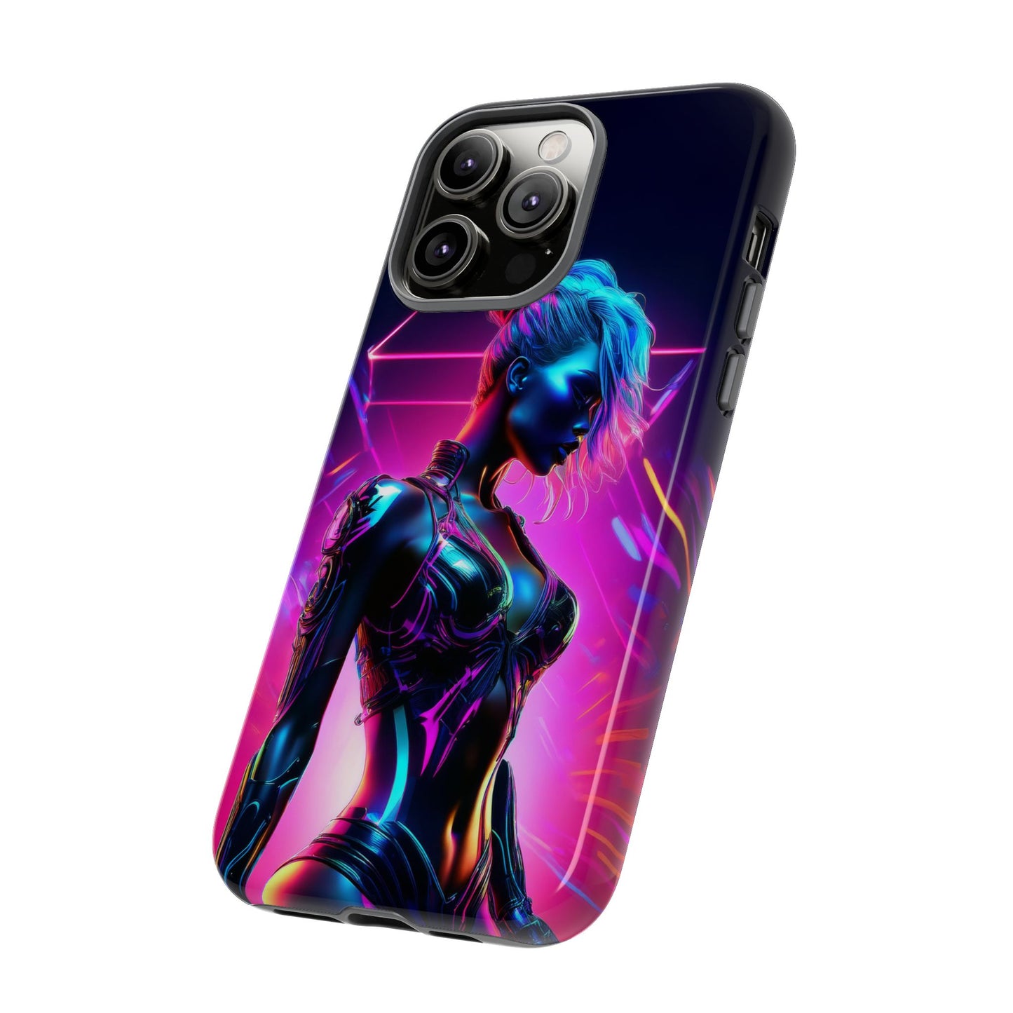 Futuristic Cyberpunk Female Cell Phone Case 017