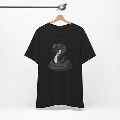 Cobra Snake Graphic Tee Dark Theme – Venomous Vector Design for Bold Streetwear Style