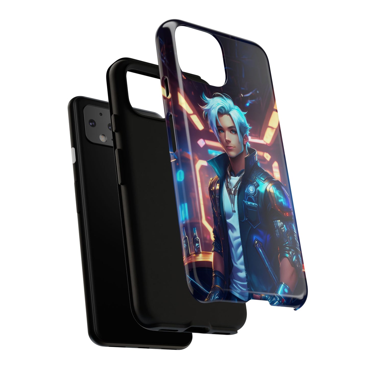 Futuristic Cyberpunk Male Cell Phone Case 009