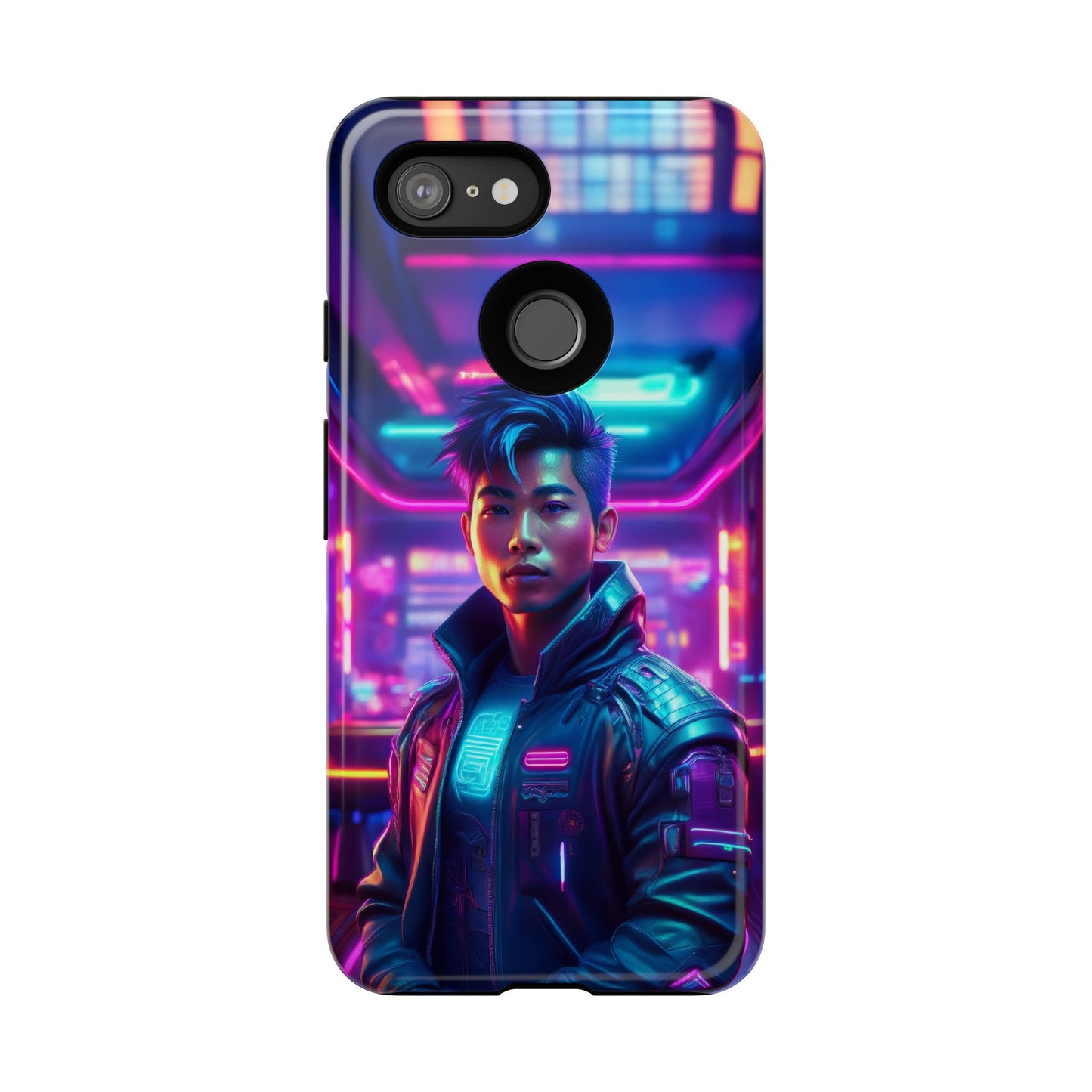 Futuristic Cyberpunk Male Cell Phone Case 012