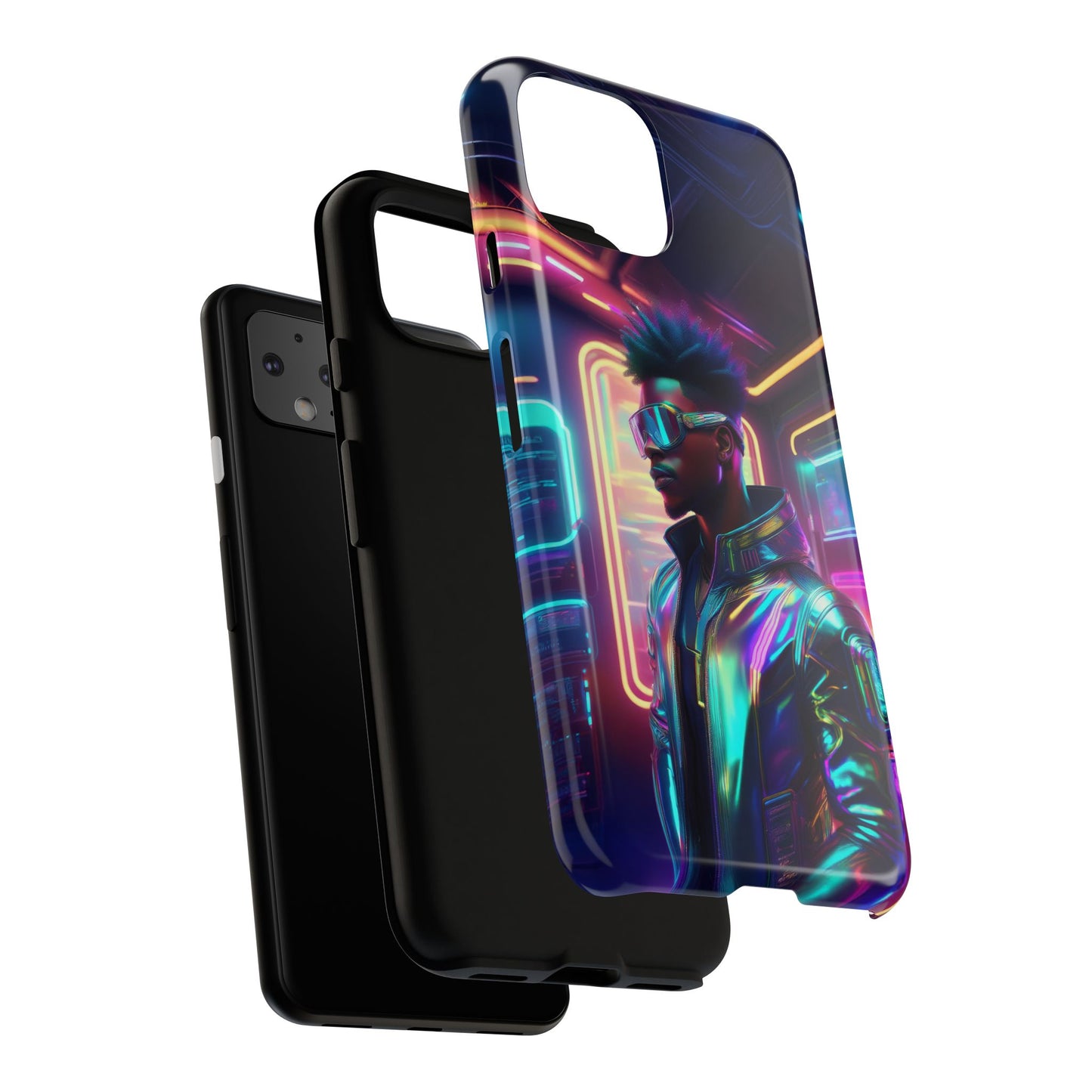 Futuristic Cyberpunk Male Cell Phone Case 004