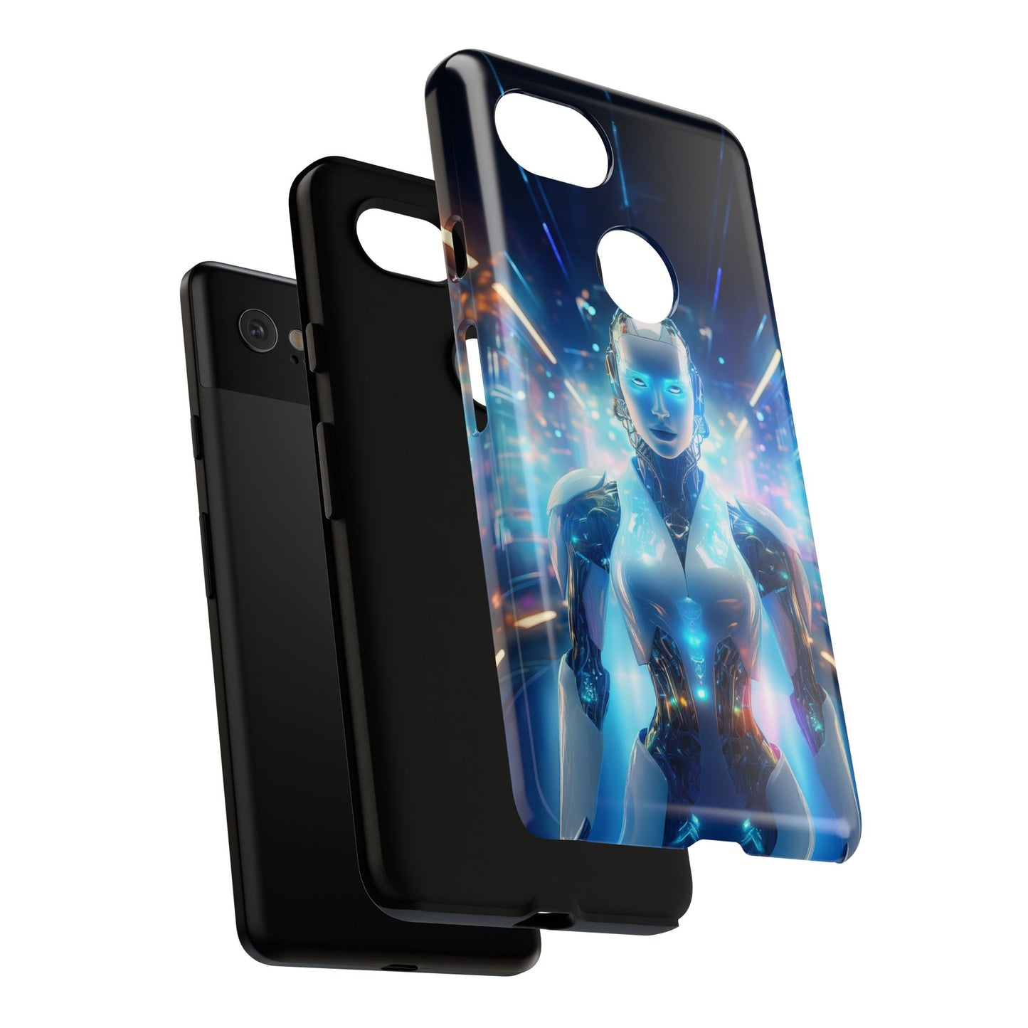 Futuristic Human Android Hybrid Cell Phone Case 012