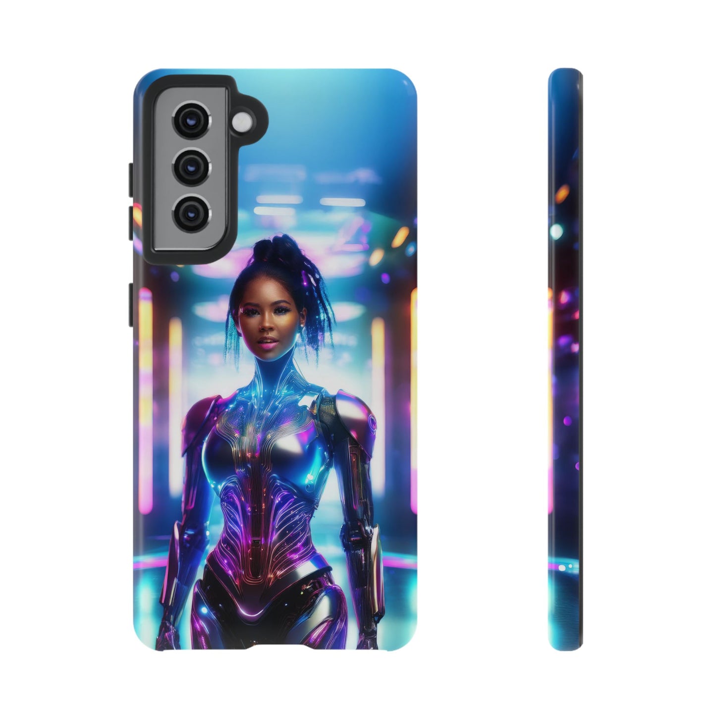 Futuristic Human Android Hybrid Cell Phone Case 009