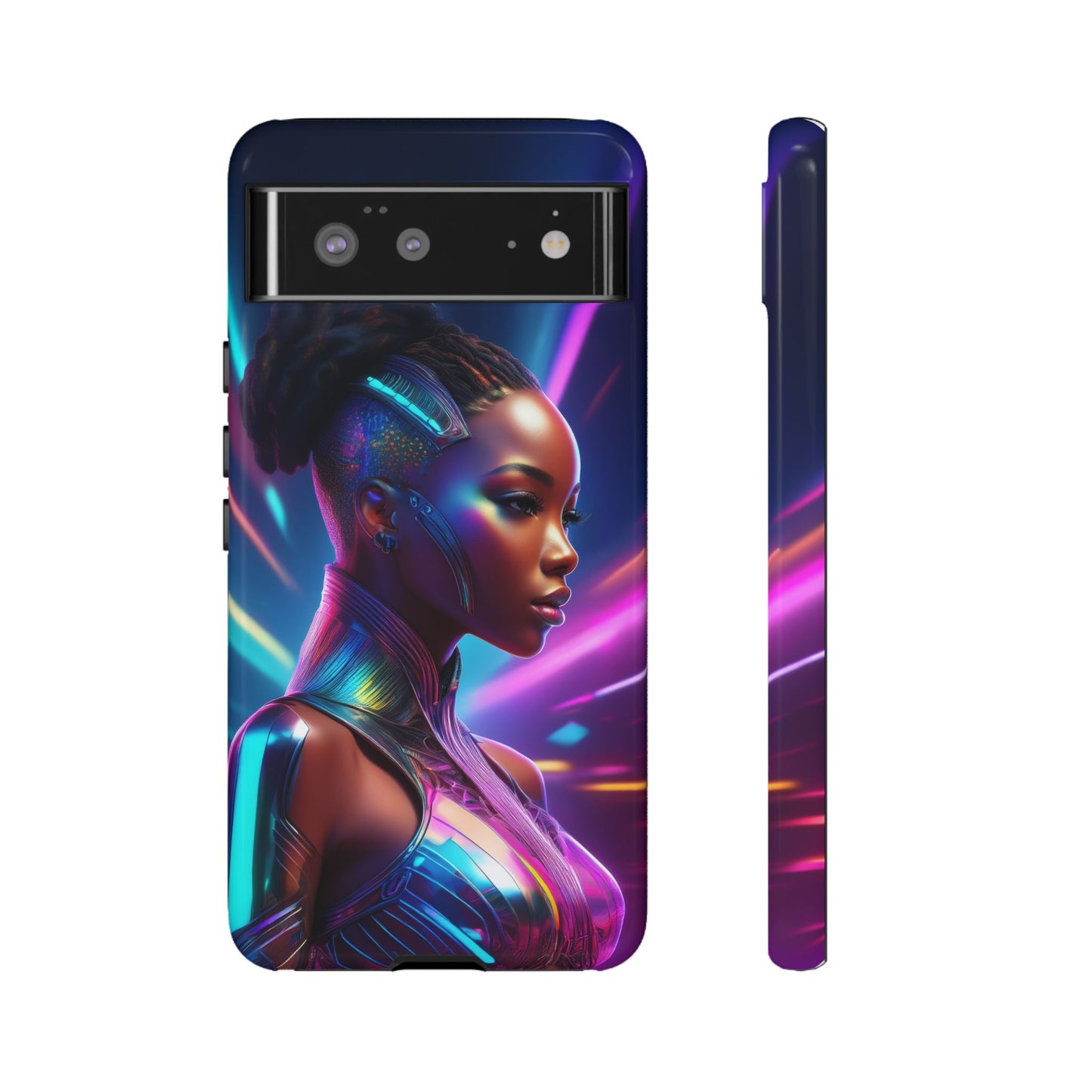 Futuristic Cyberpunk Female Cell Phone Case 014