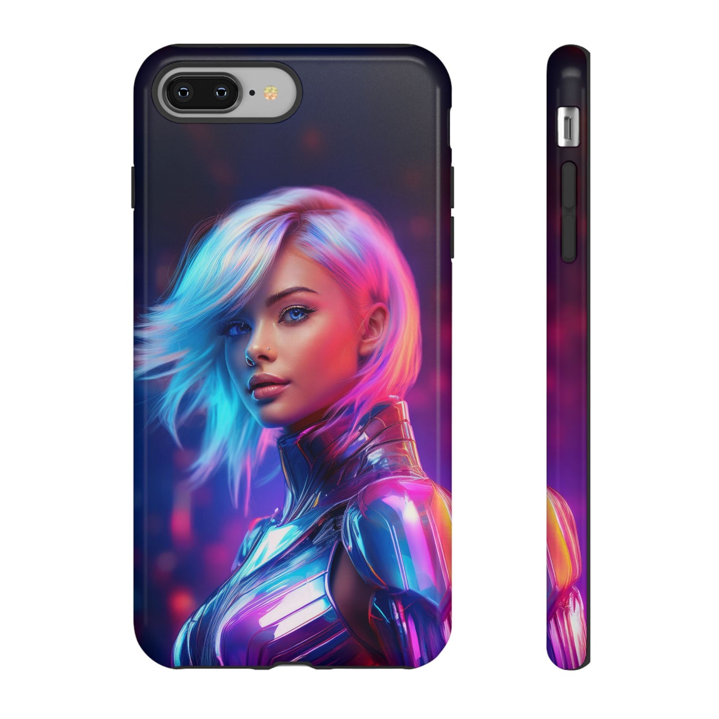 Futuristic Cyberpunk Female Cell Phone Case 028