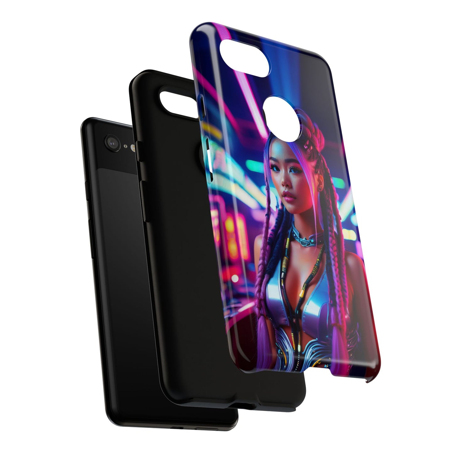 Futuristic Cyberpunk Female Cell Phone Case 008