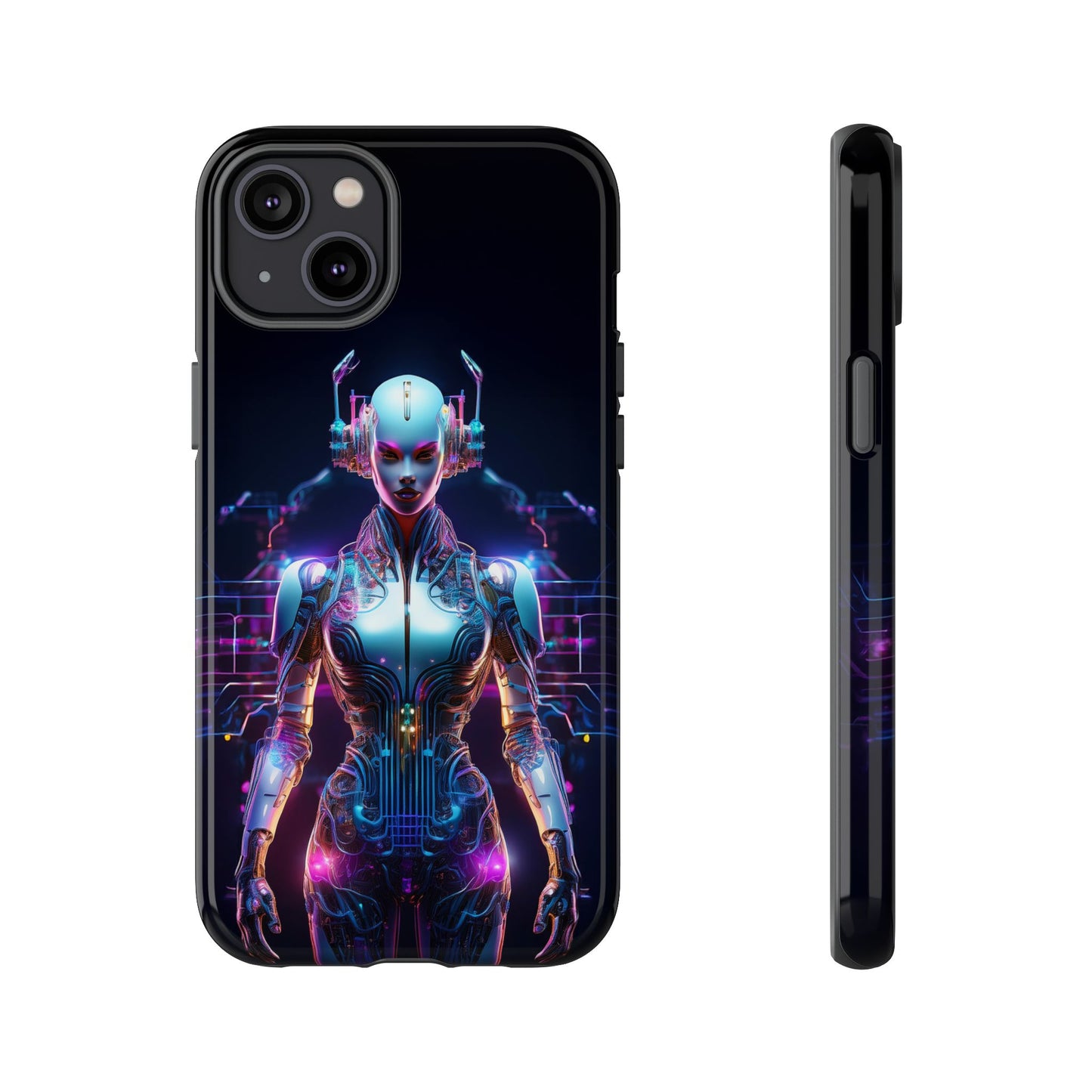 Futuristic Human Android Hybrid Cell Phone Case 001