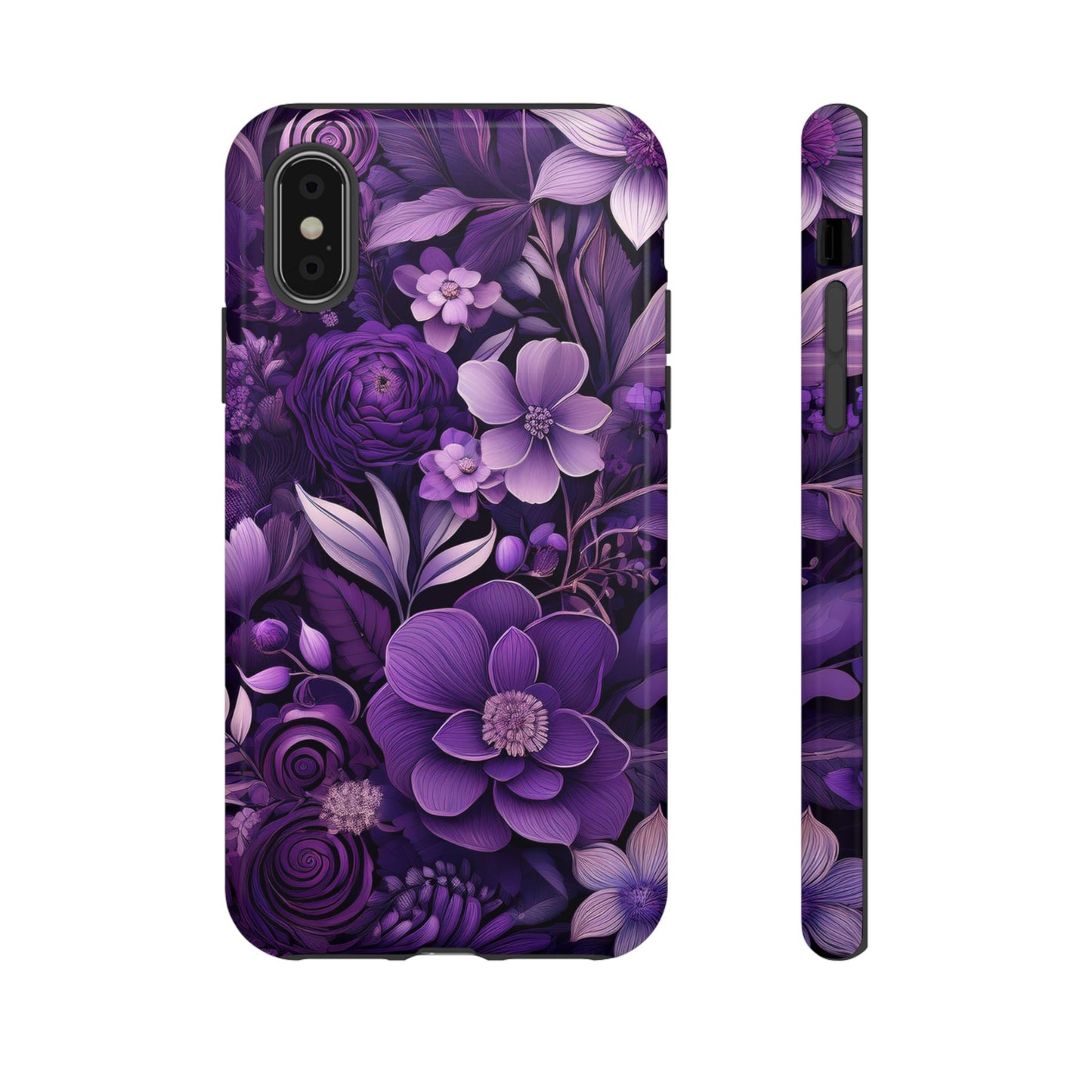 Purple Florals Tough Cases