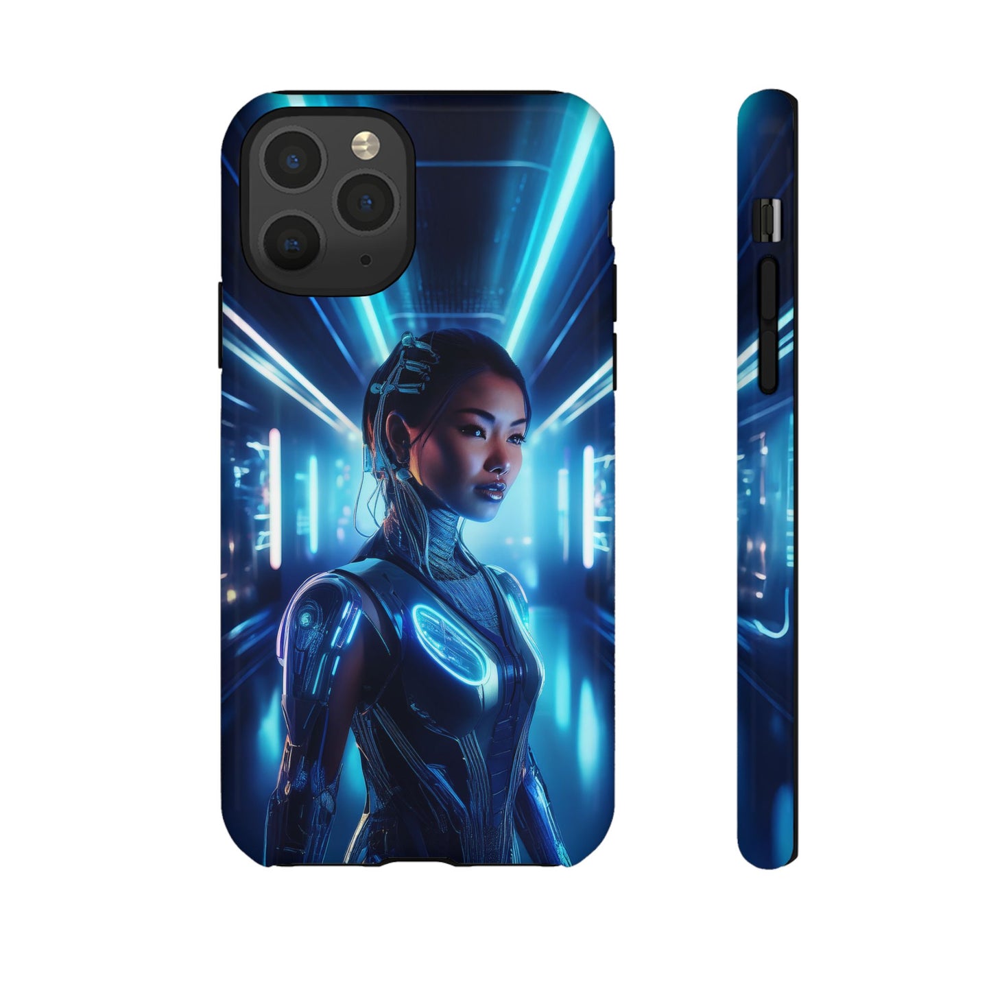 Futuristic Human Android Hybrid Cell Phone Case 004