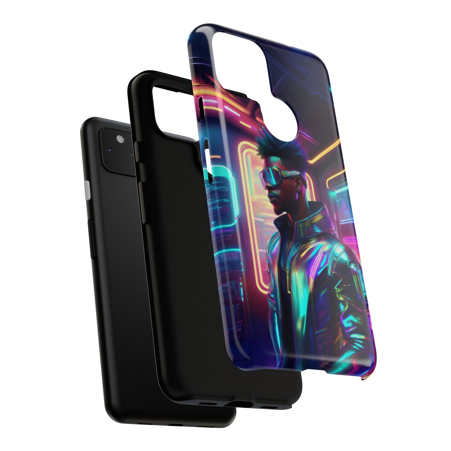 Futuristic Cyberpunk Male Cell Phone Case 004