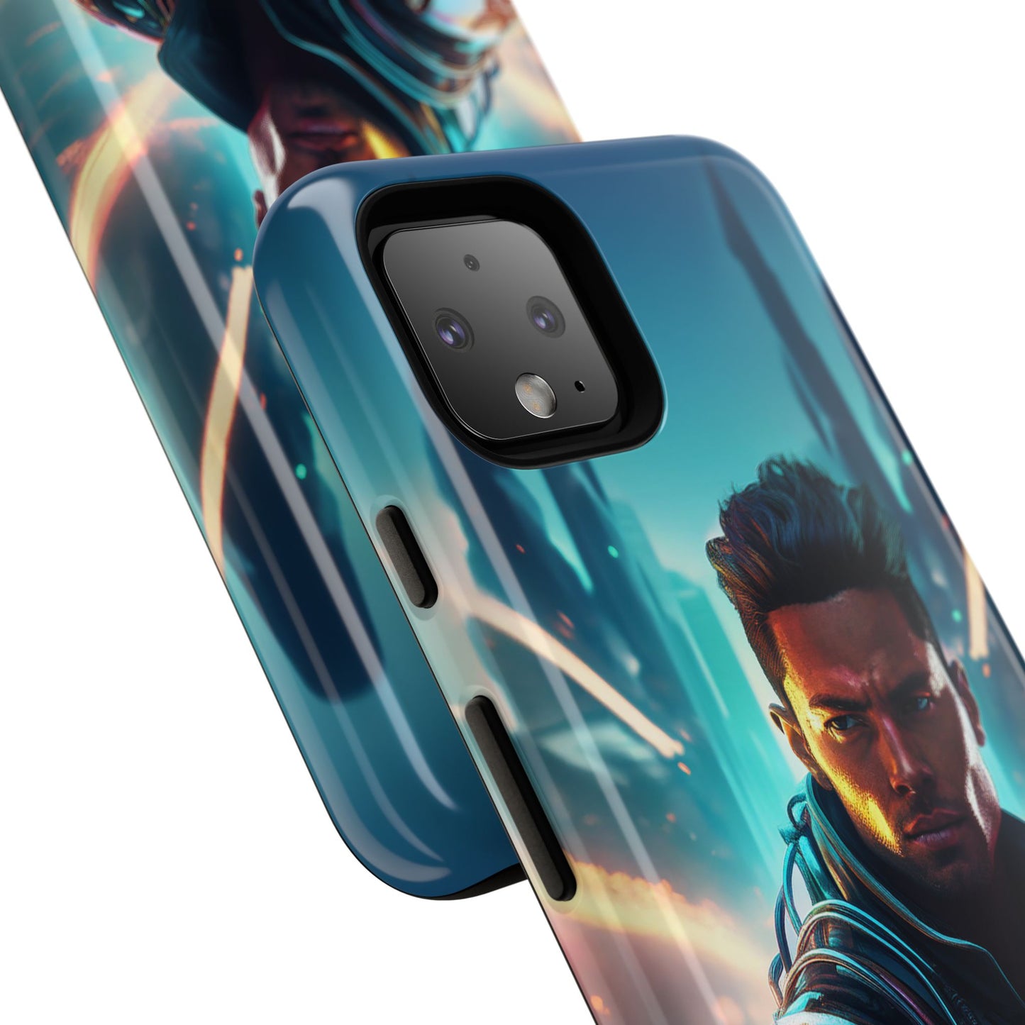 Futuristic Cyberpunk Male Cell Phone Case 015