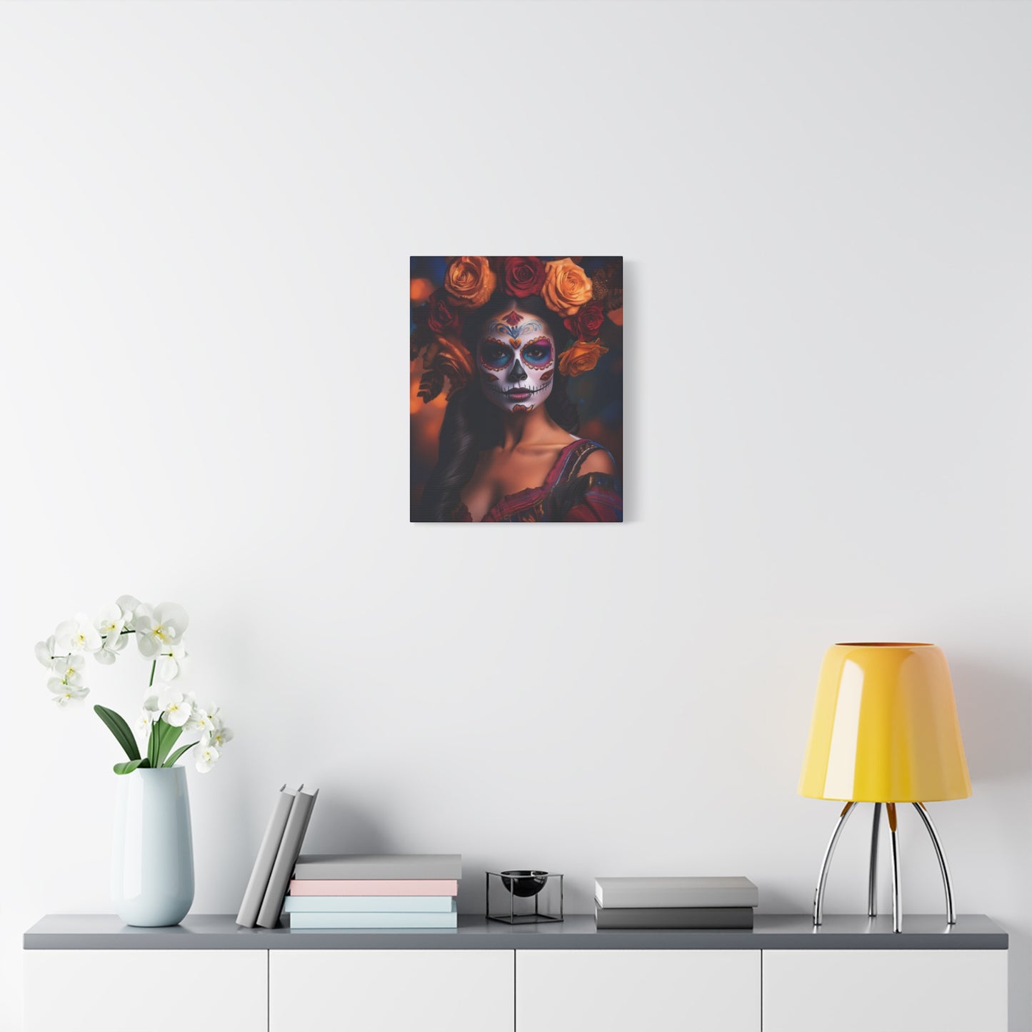 Dia de los Muertos Canvas Art | Day of the Dead - Stretched Matte Wall Decor 009