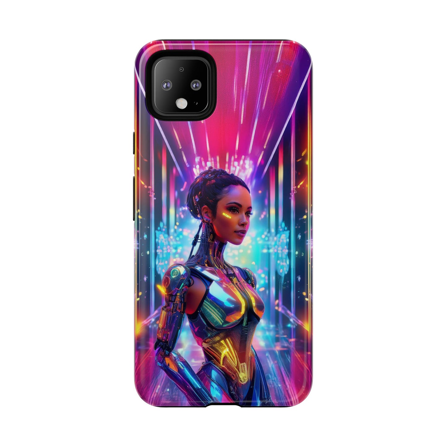 Futuristic Human Android Hybrid Cell Phone Case 006